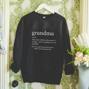 Modern GRANDMA Definition Sweatshirt grandma outfits sale