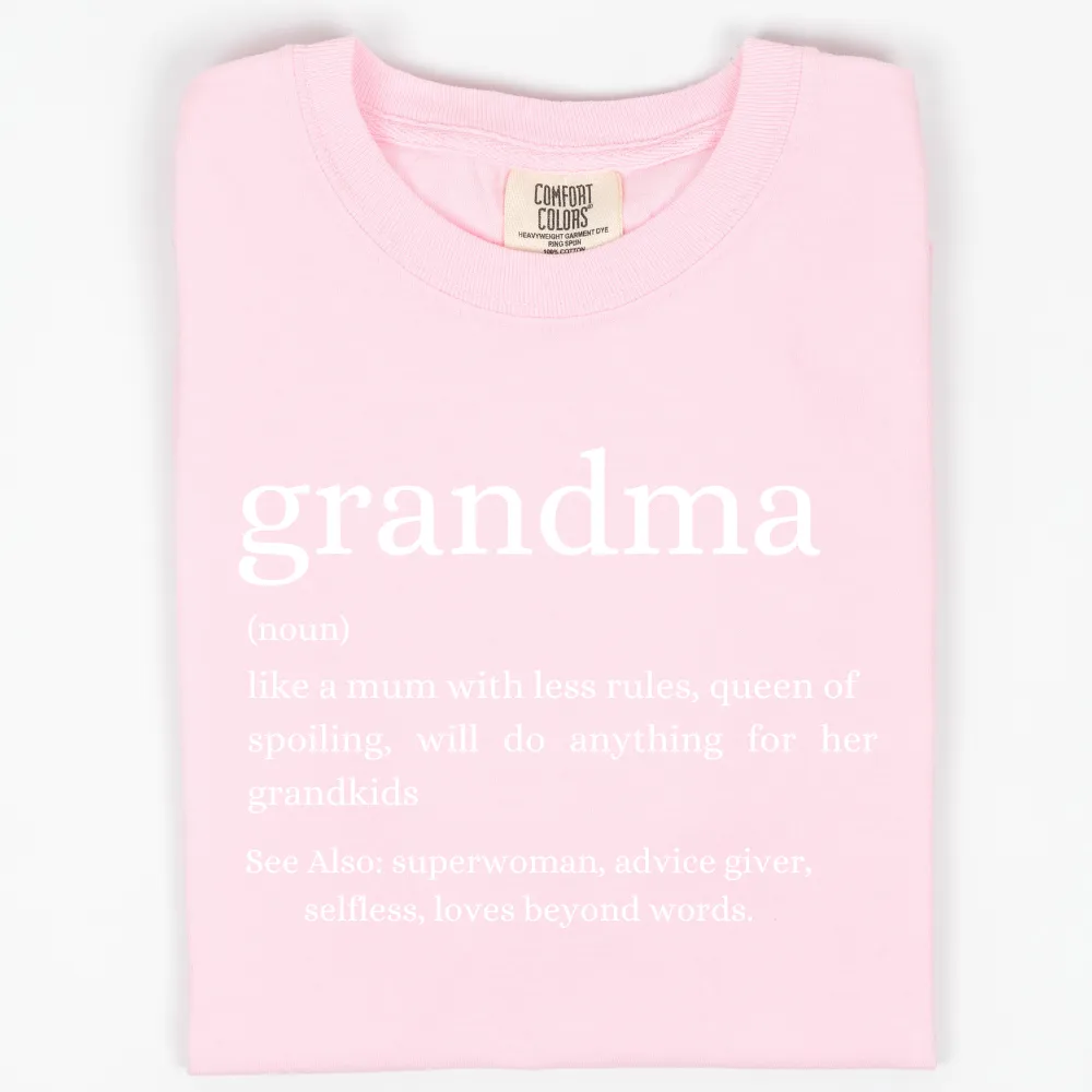 Modern GRANDMA Definition T-Shirt Grandparent Clothing - grandma outfits sale