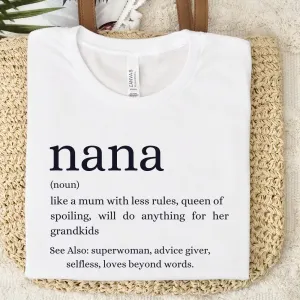 Modern NANA Definition T-Shirt Grandparent Clothing - grandma outfits sale