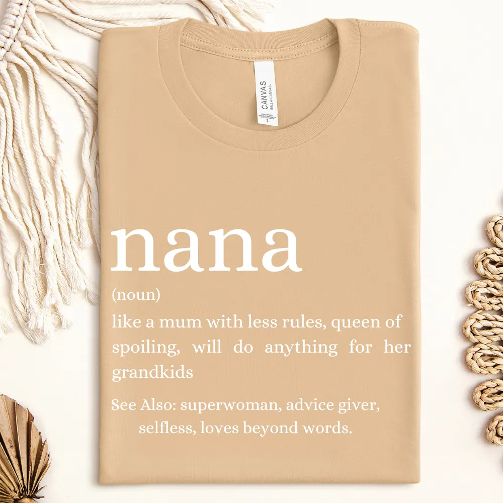 Modern NANA Definition T-Shirt Grandparent Clothing - grandma outfits sale