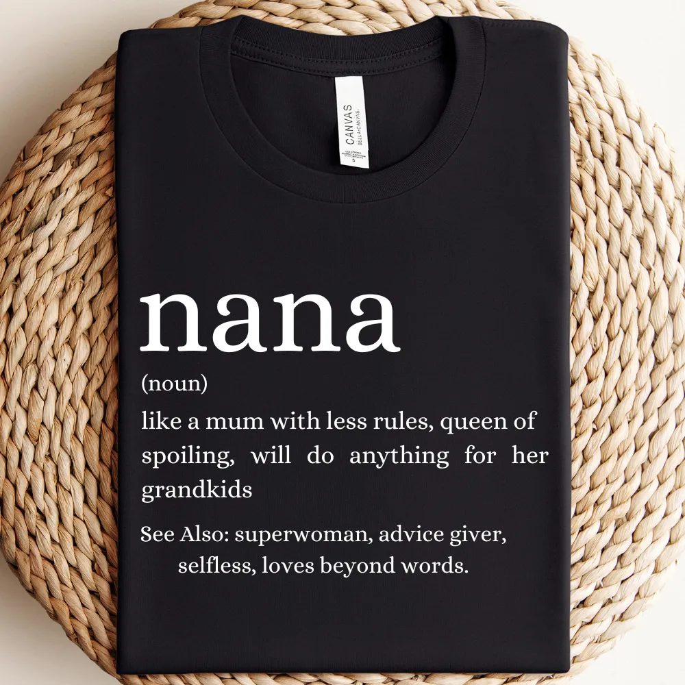 Modern NANA Definition T-Shirt Grandparent Clothing - grandma outfits sale
