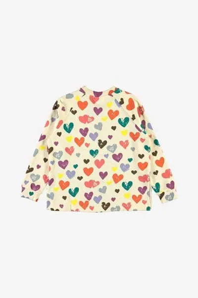 Molo Mädchenpullover - Baumwoll-Mary-Herz-Print-Pullover