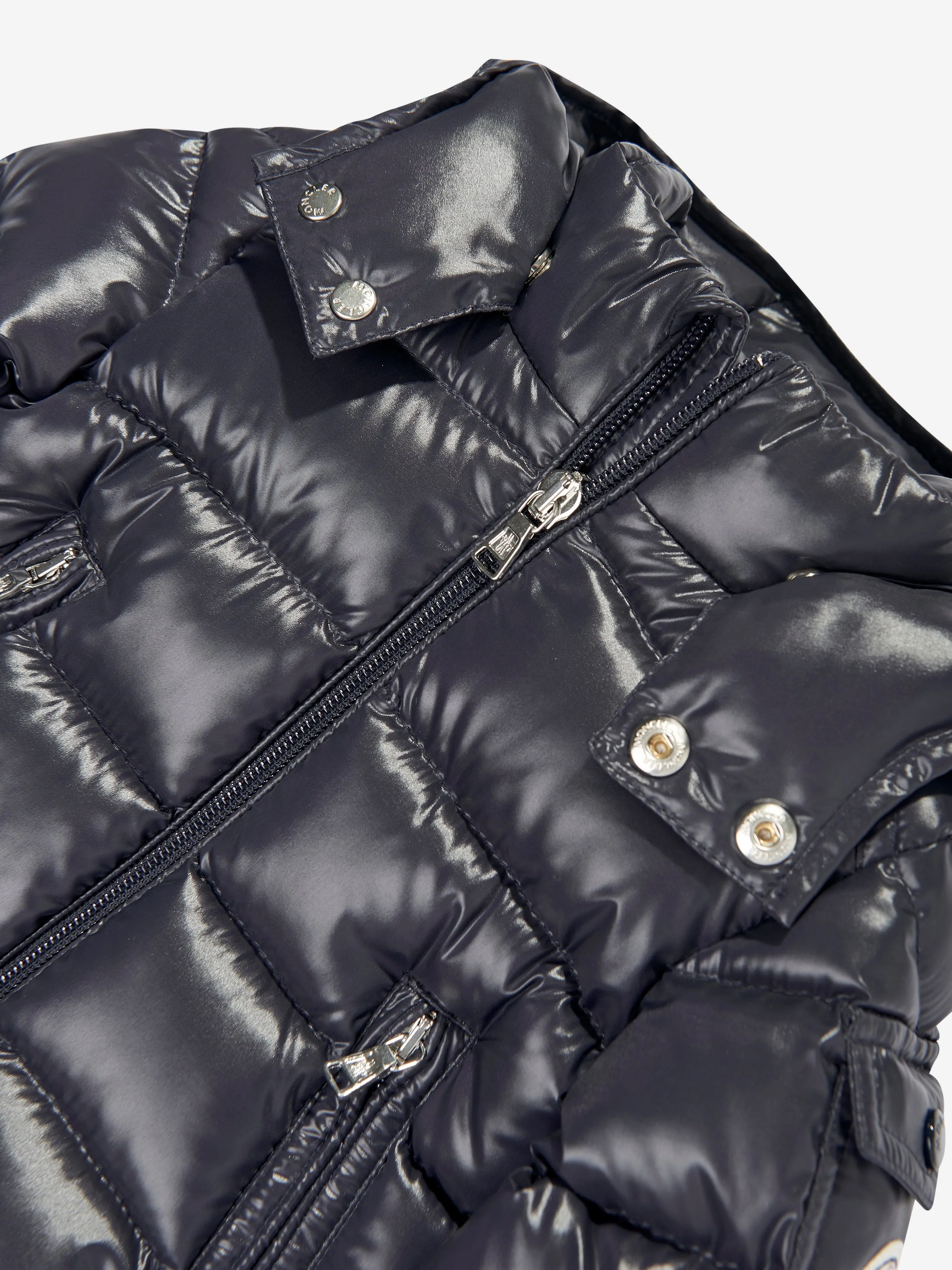 Moncler Enfant Baby Jungen Daunengefütterte Neue Maya Jacke in Marine