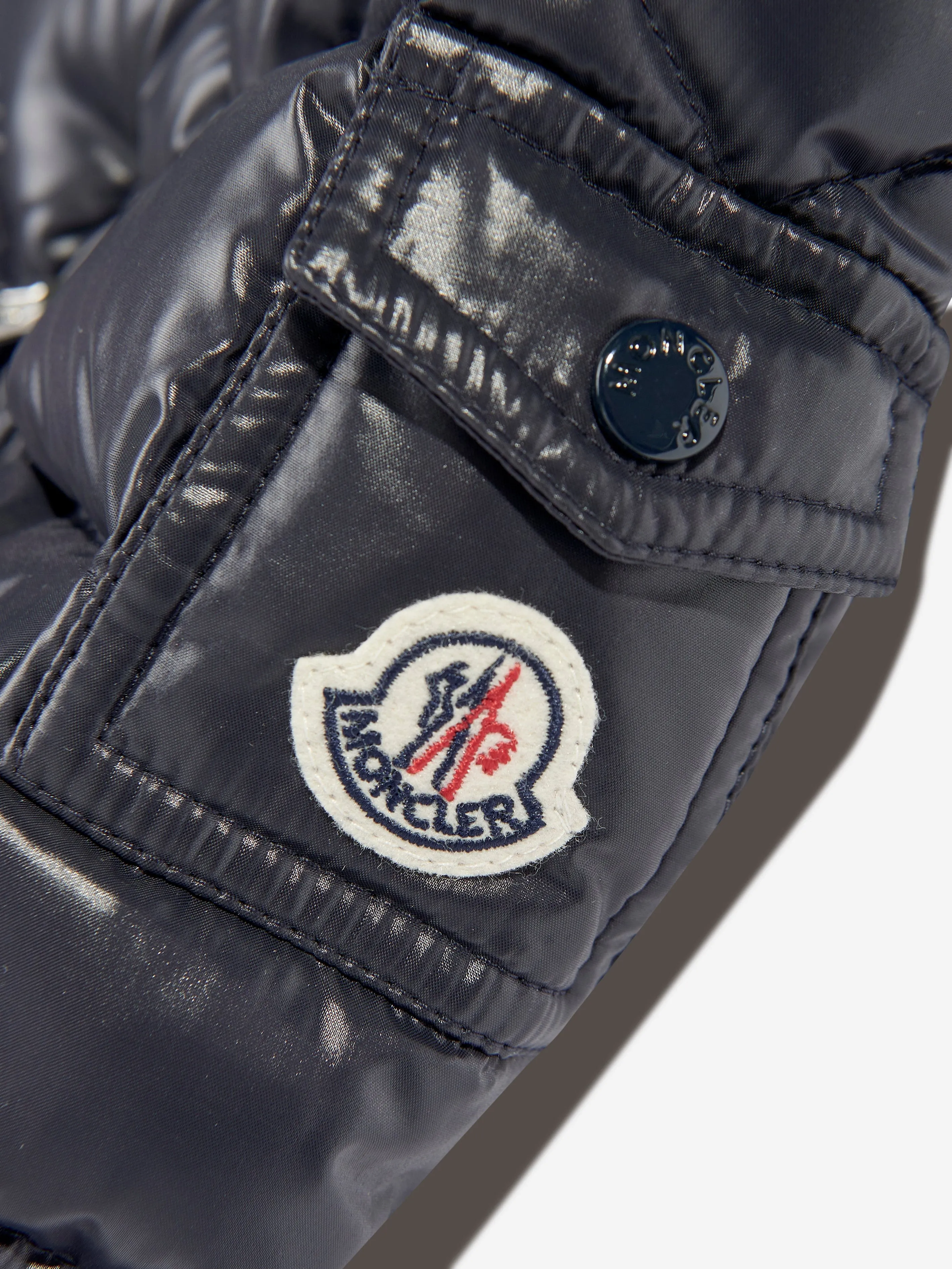 Moncler Enfant Baby Jungen Daunengefütterte Neue Maya Jacke in Marine