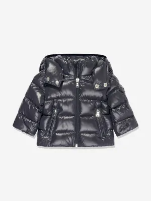 Moncler Enfant Baby Jungen Daunengefütterte Neue Maya Jacke in Marine