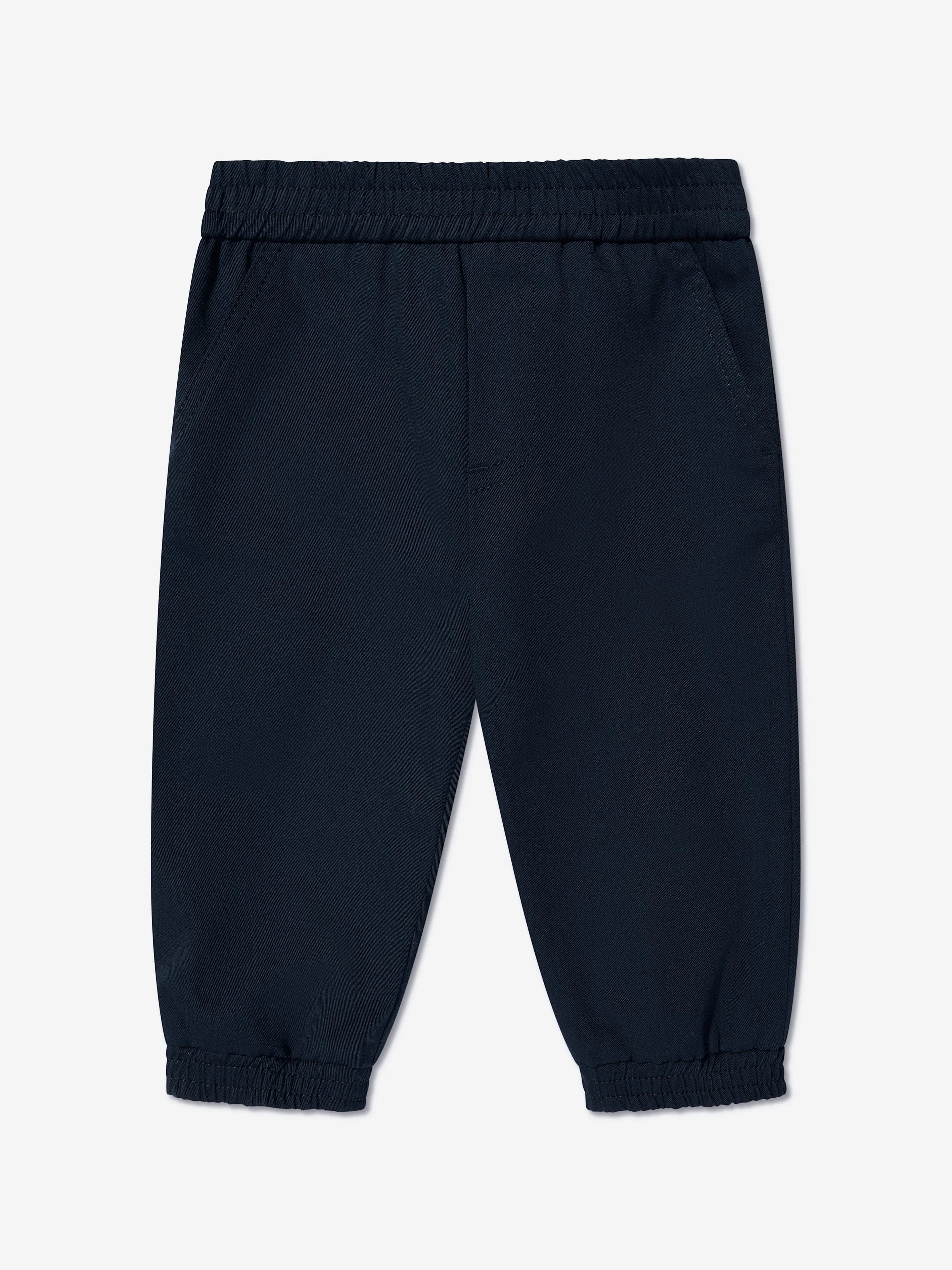 Moncler Enfant Baby Jungen Logo Joggerhose in Marineblau