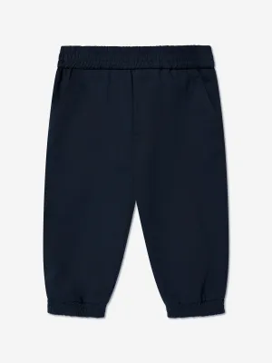 Moncler Enfant Baby Jungen Logo Joggerhose in Marineblau