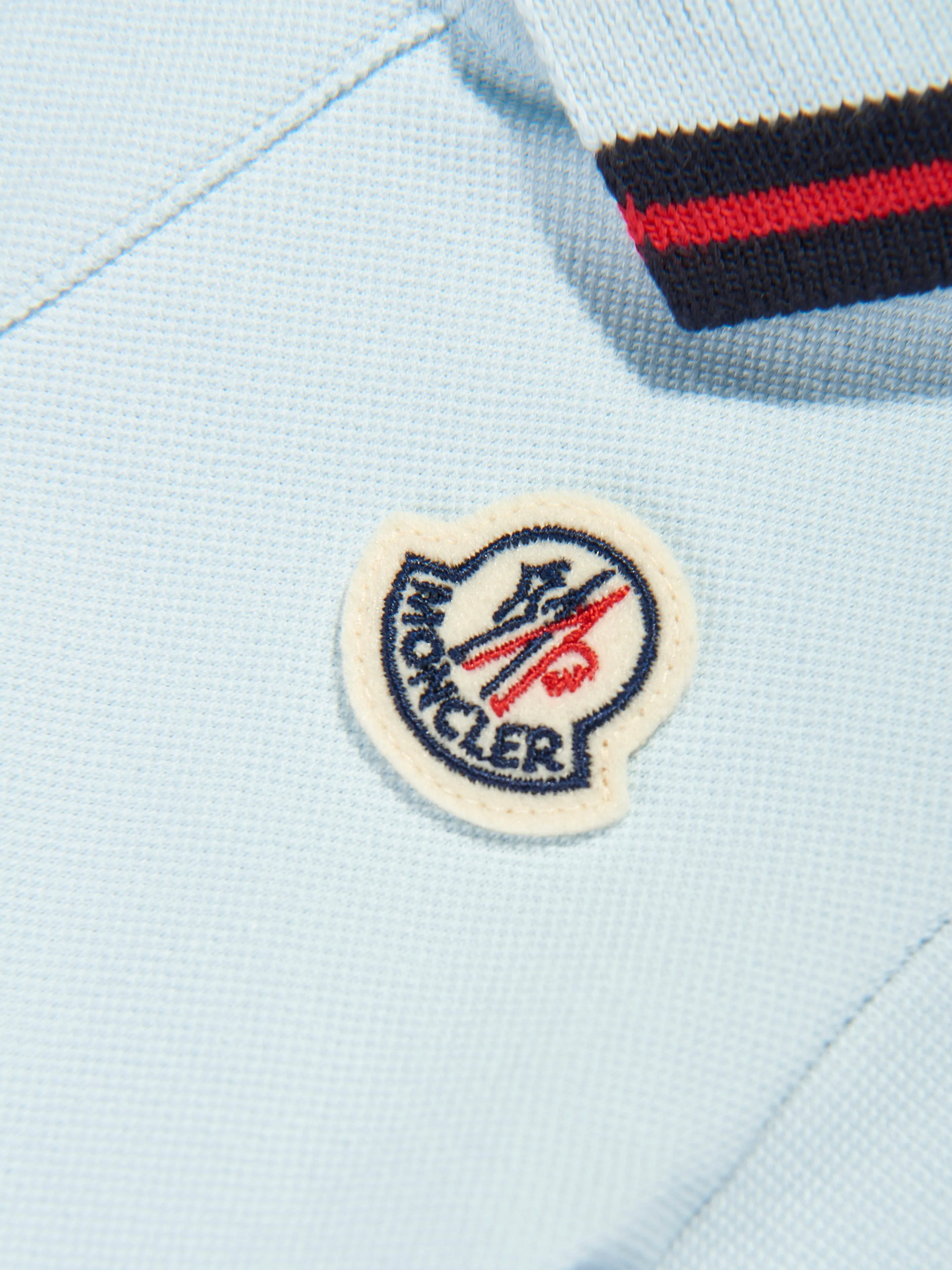 Moncler Enfant Baby Boys Logo Polo-Shirt in Blau