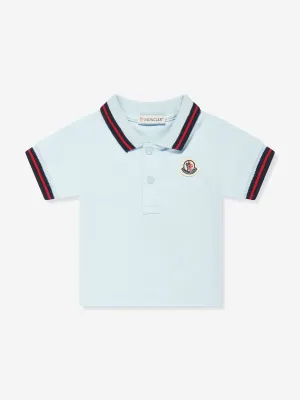 Moncler Enfant Baby Boys Logo Polo-Shirt in Blau