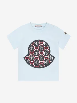 Moncler Enfant Baby Boys Logo T-Shirt in Blau