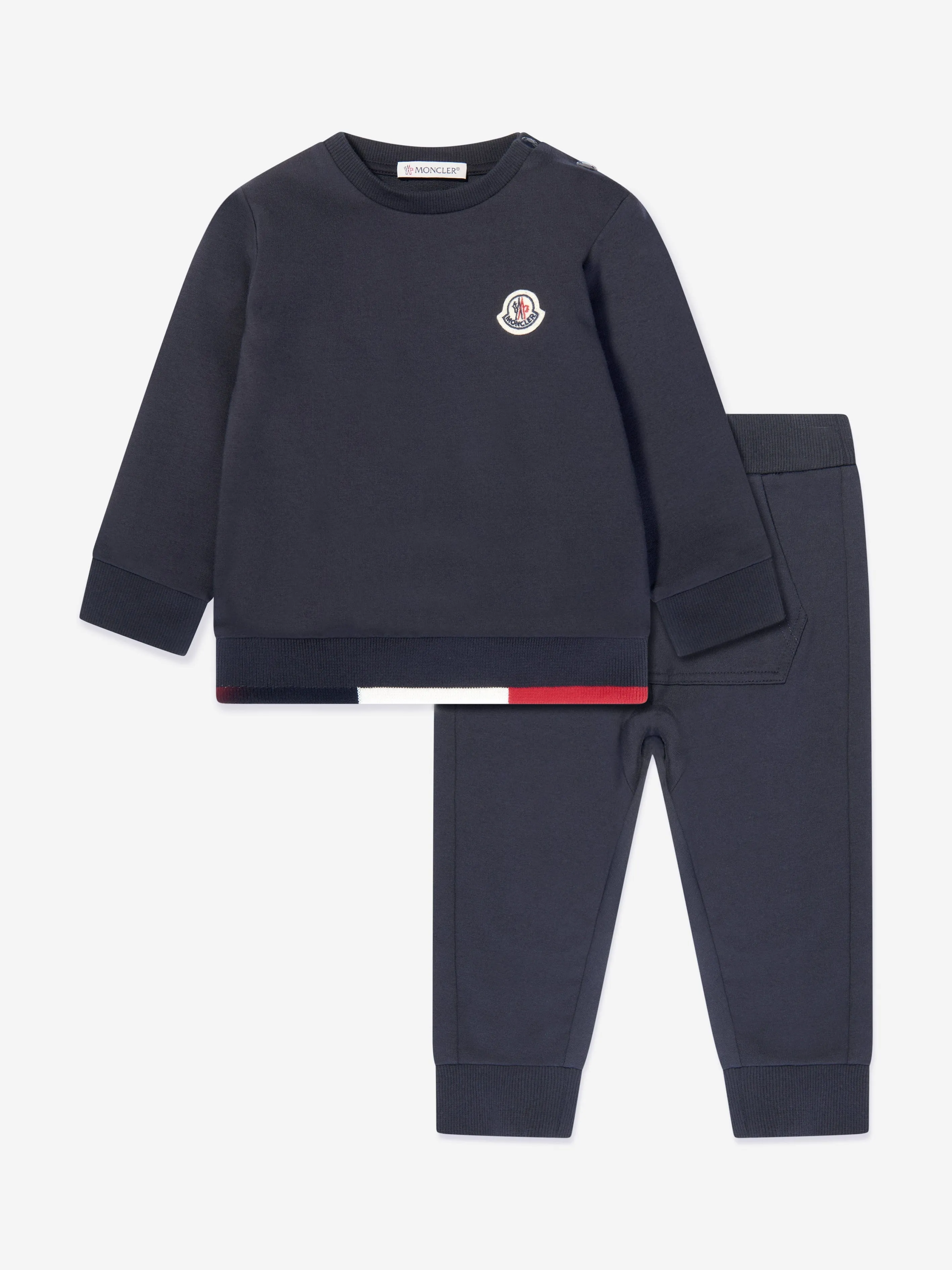 Moncler Enfant Baby Boys Logo-Trainingsanzug in Marineblau