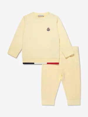 Moncler Enfant Baby Boys Logo-Trainingsanzug in Gelb