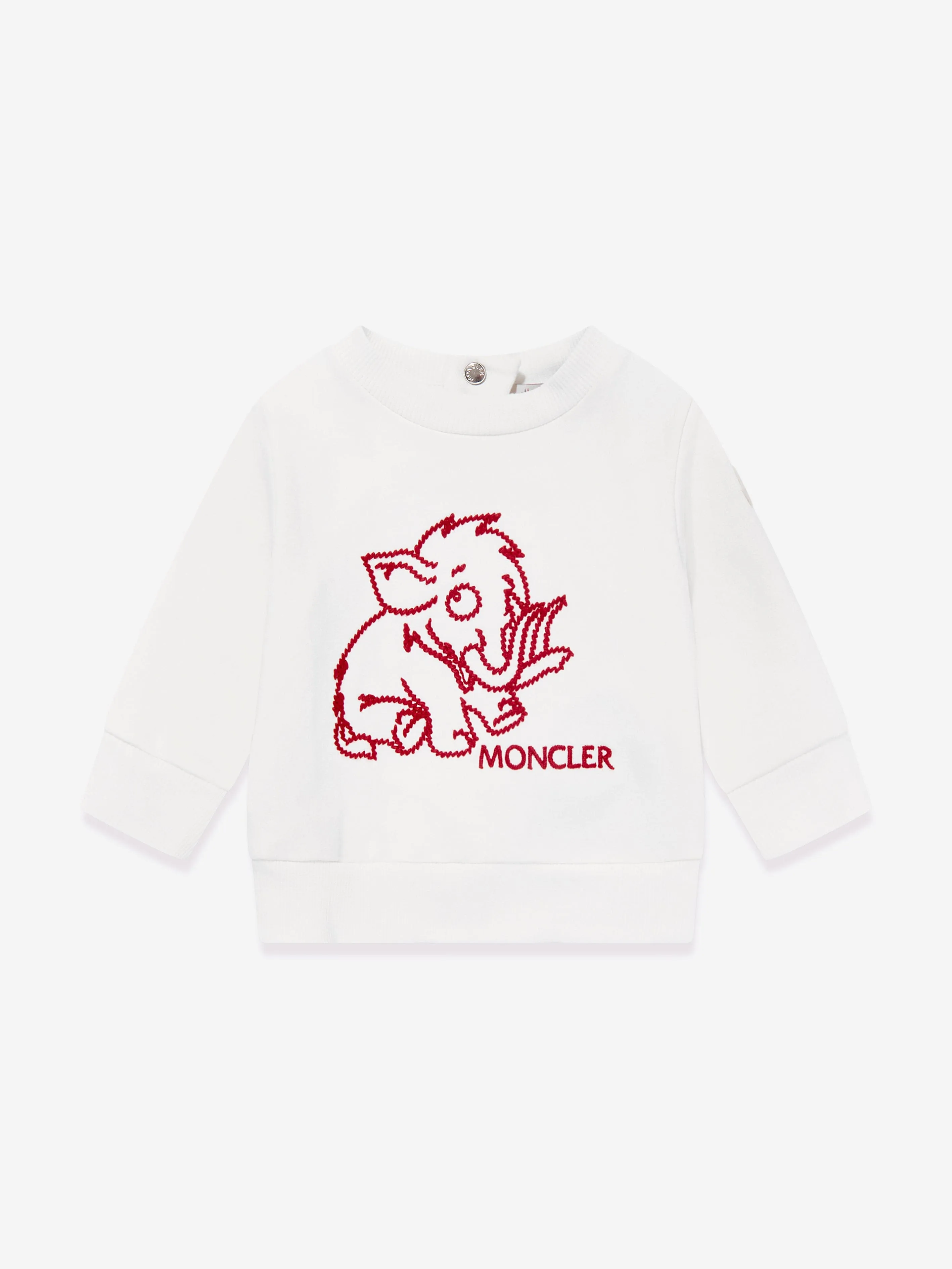 Moncler Enfant Sweatshirt für Babyjungen in Weiß