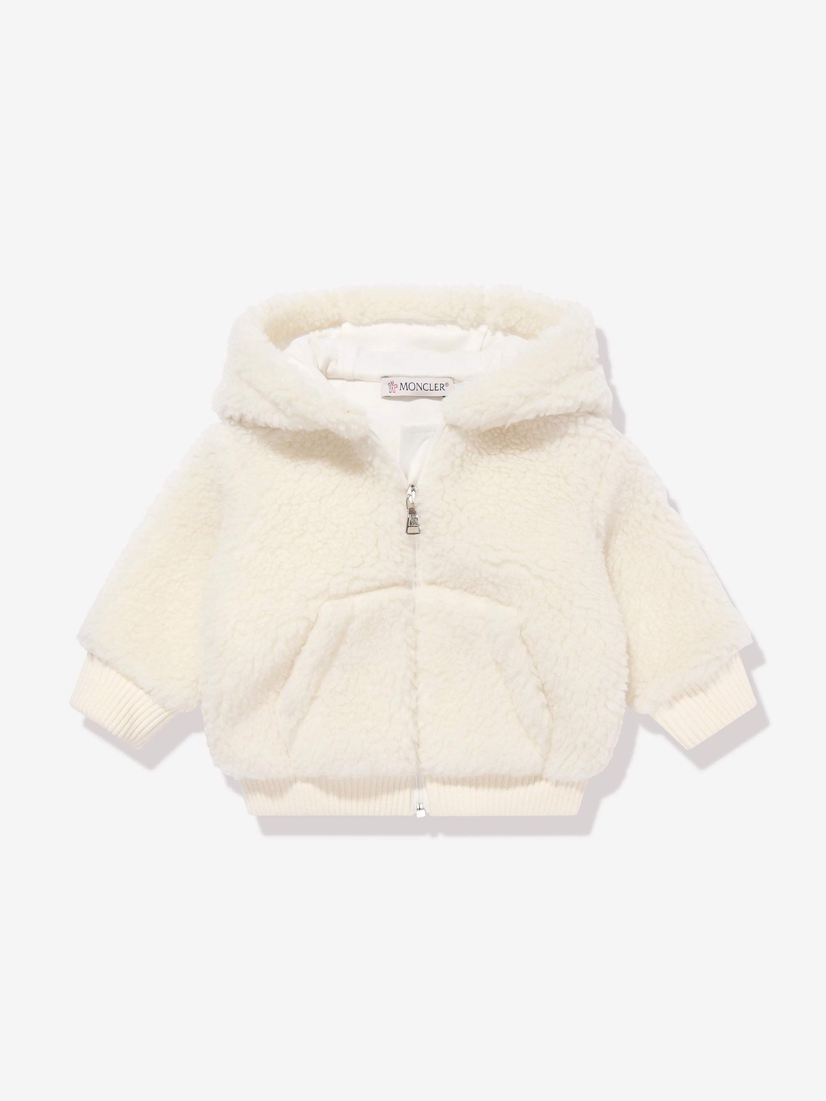 Moncler Enfant Baby Boys Reißverschluss-Shirt in Elfenbein