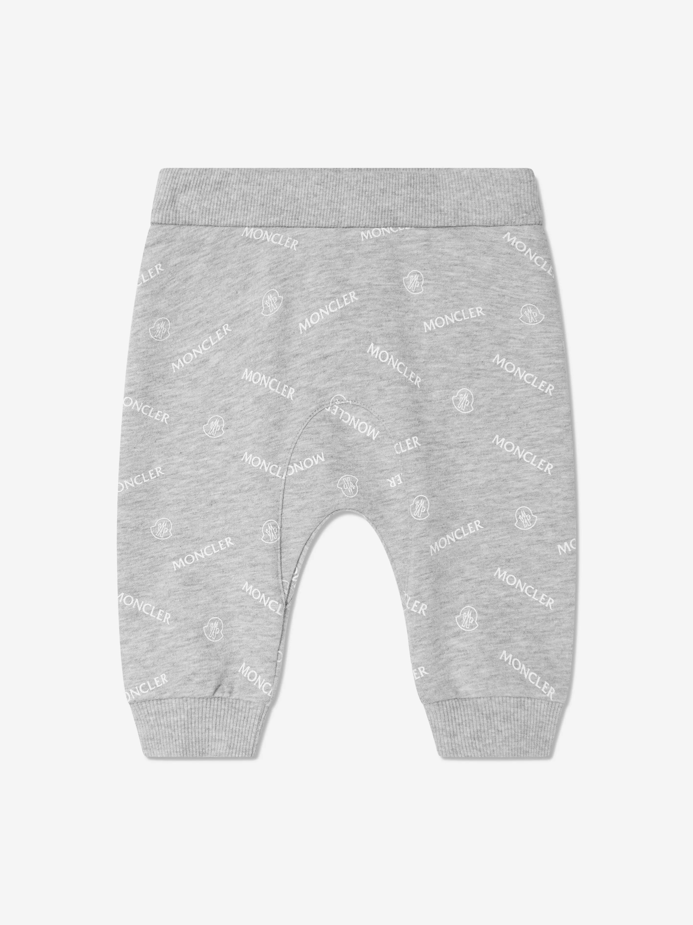 Moncler Enfant Baby Logo Trainingsanzug in Grau