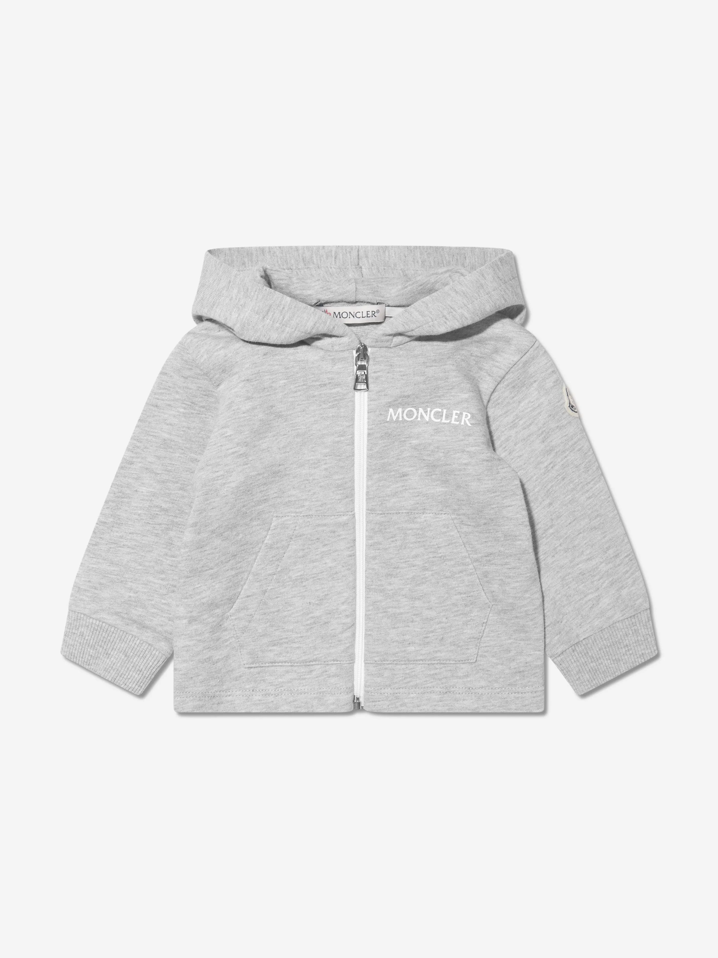 Moncler Enfant Baby Logo Trainingsanzug in Grau