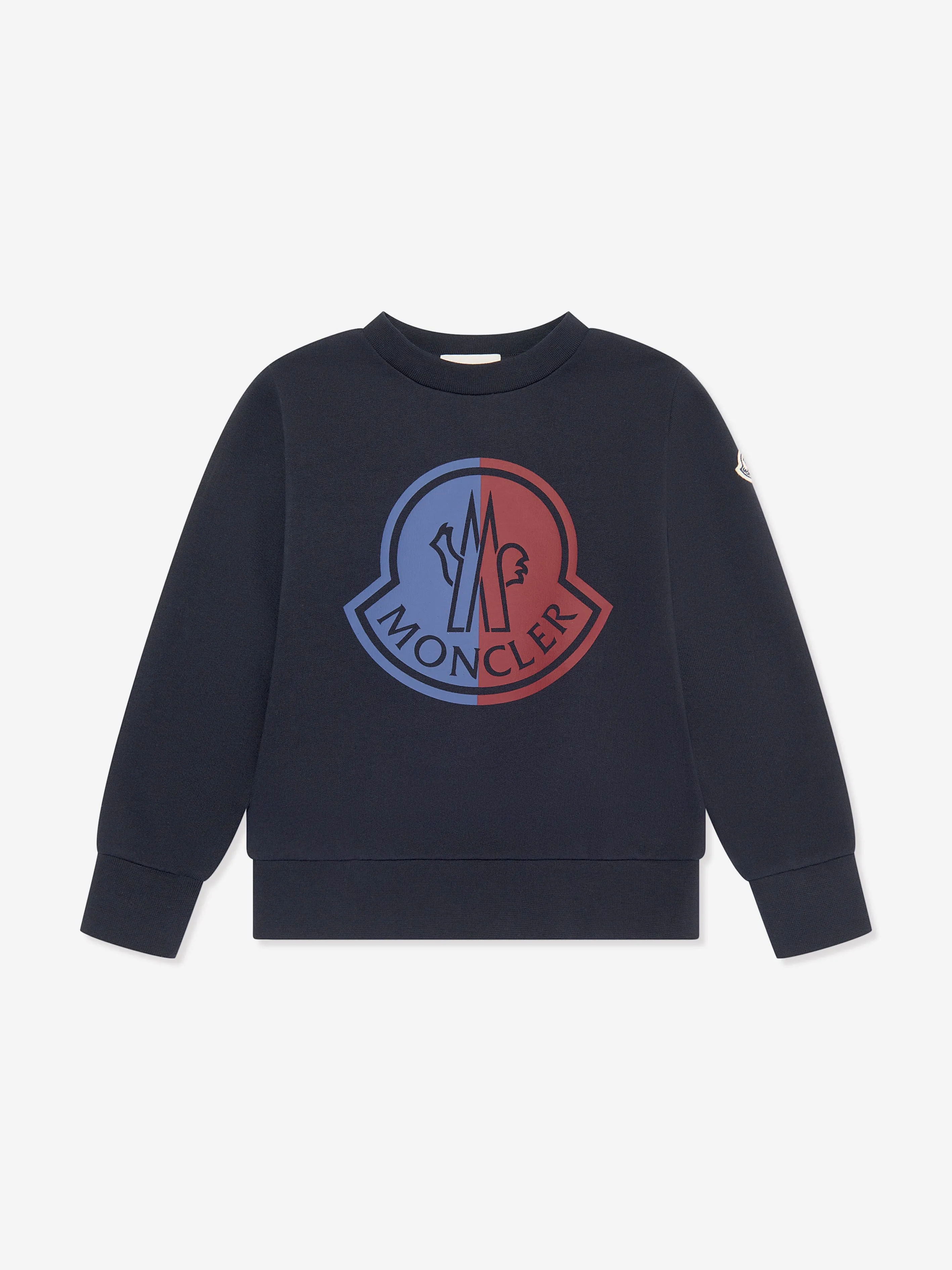 Moncler Enfant Jungen Branded Sweatshirt in Marineblau