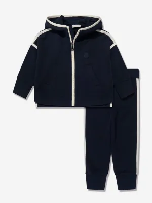 Moncler Enfant Jungen Branded Tracksuit in Marineblau