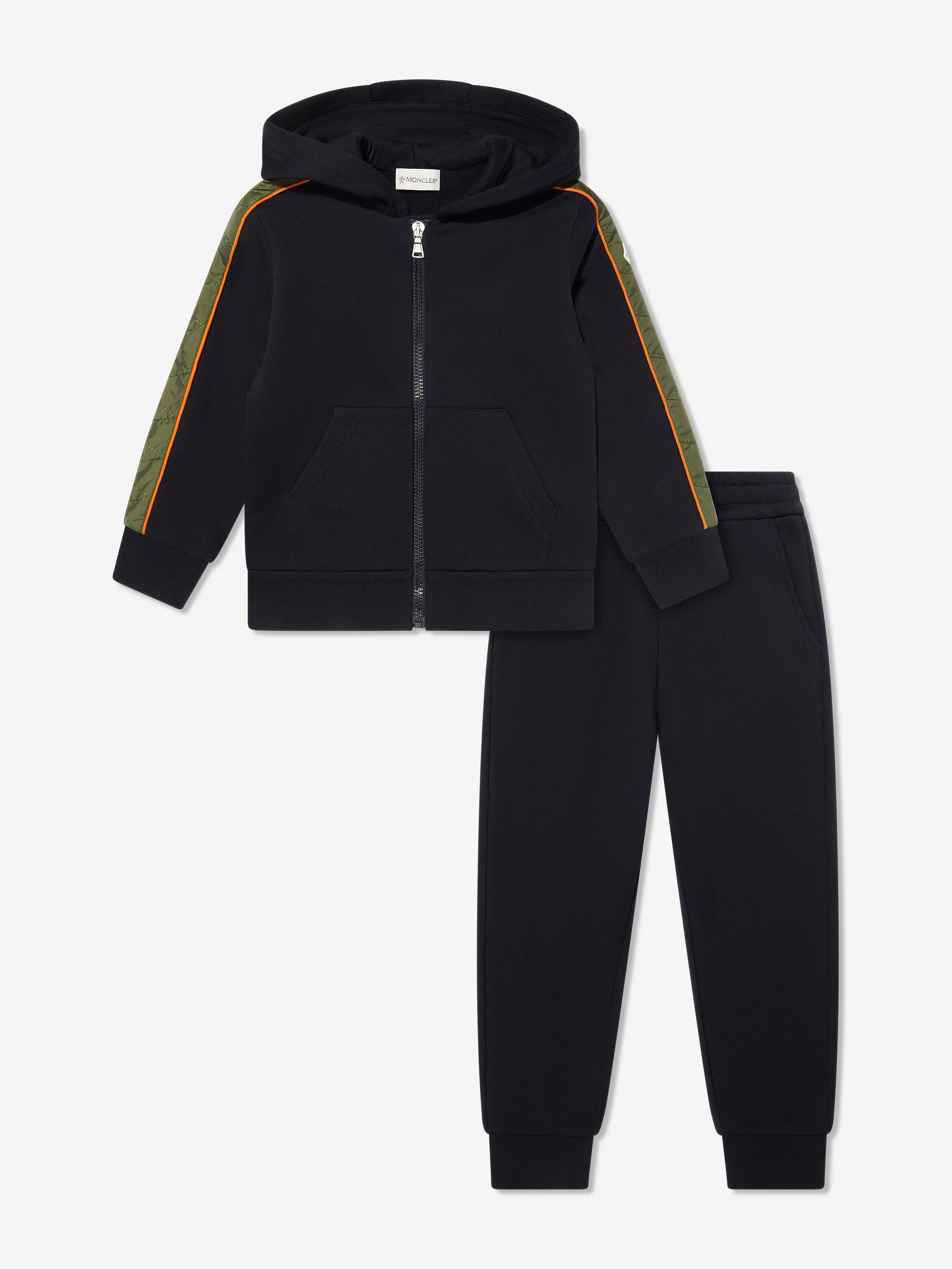Moncler Enfant Jungen Branded Tracksuit in Marineblau