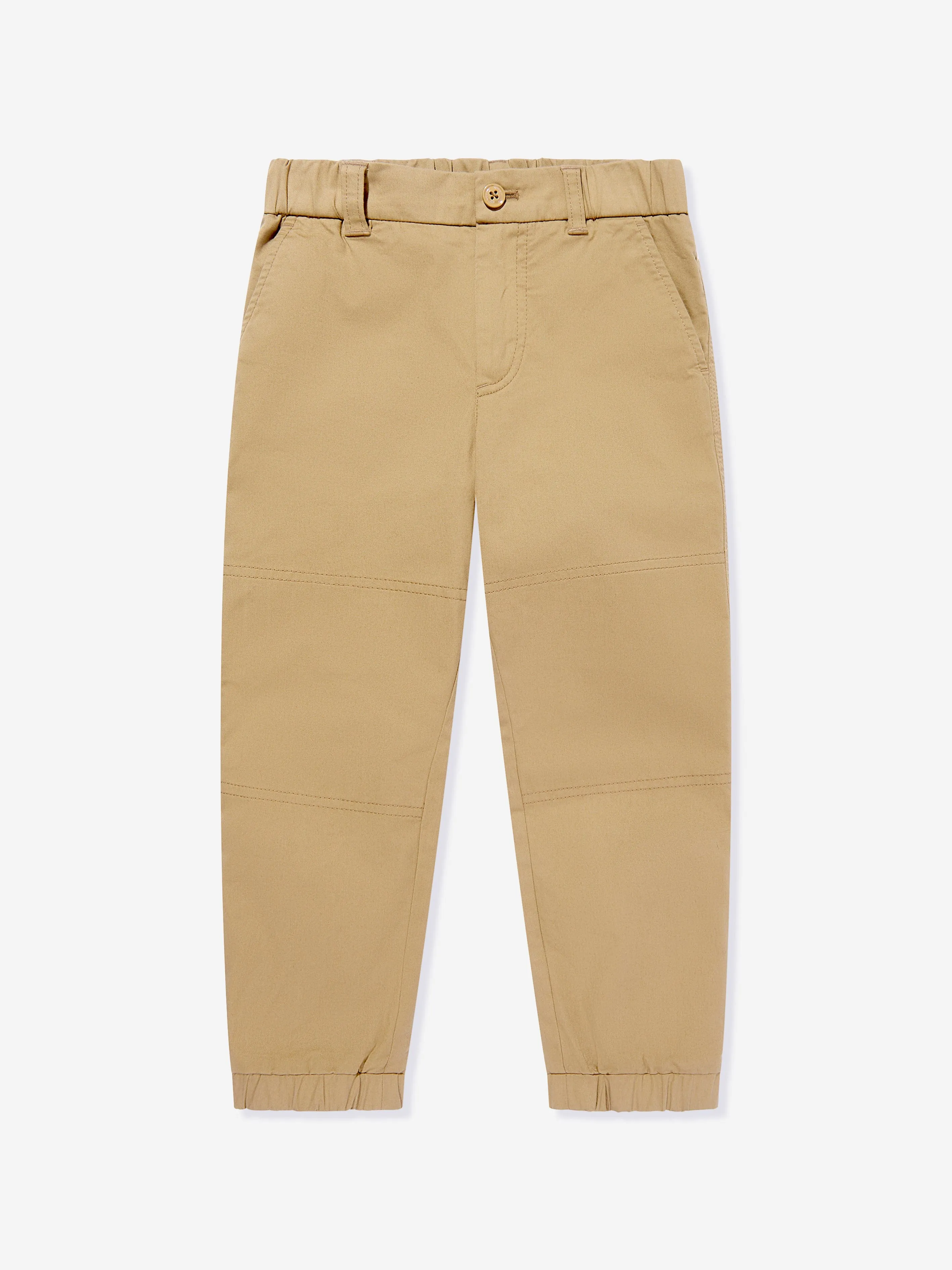 Moncler Enfant Baumwollhose für Jungen in Beige