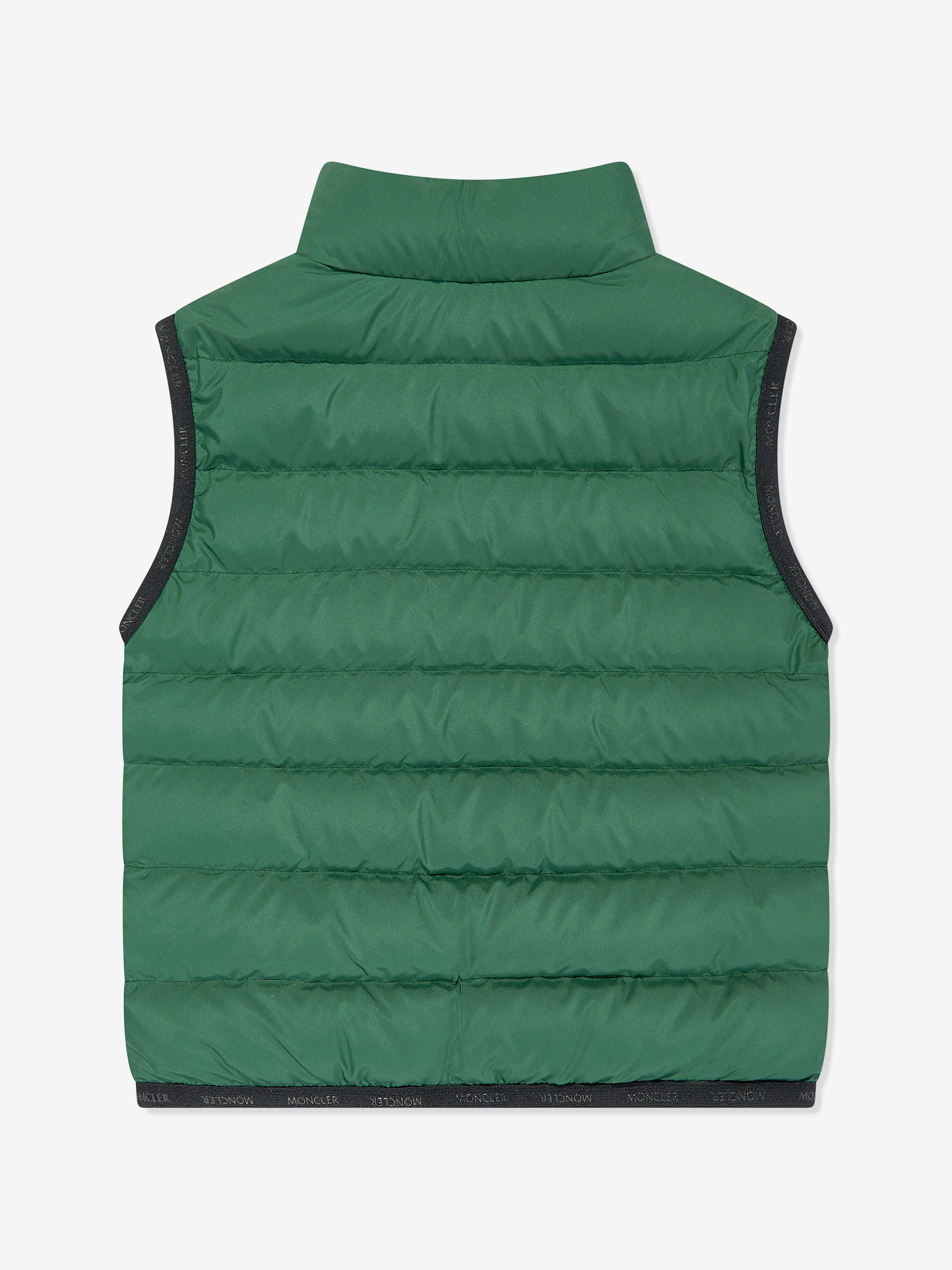 Moncler Enfant Jungen Daunengefütterte Contrin Weste in Grün