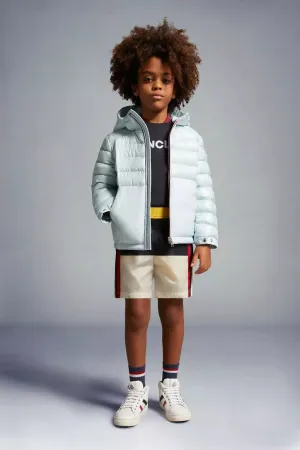 Moncler Enfant Jungen Daunengefütterte Masserau Jacke in Blau