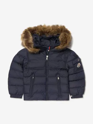 Moncler Enfant Jungen Daunengefütterte Neue Byron Pelzjacke