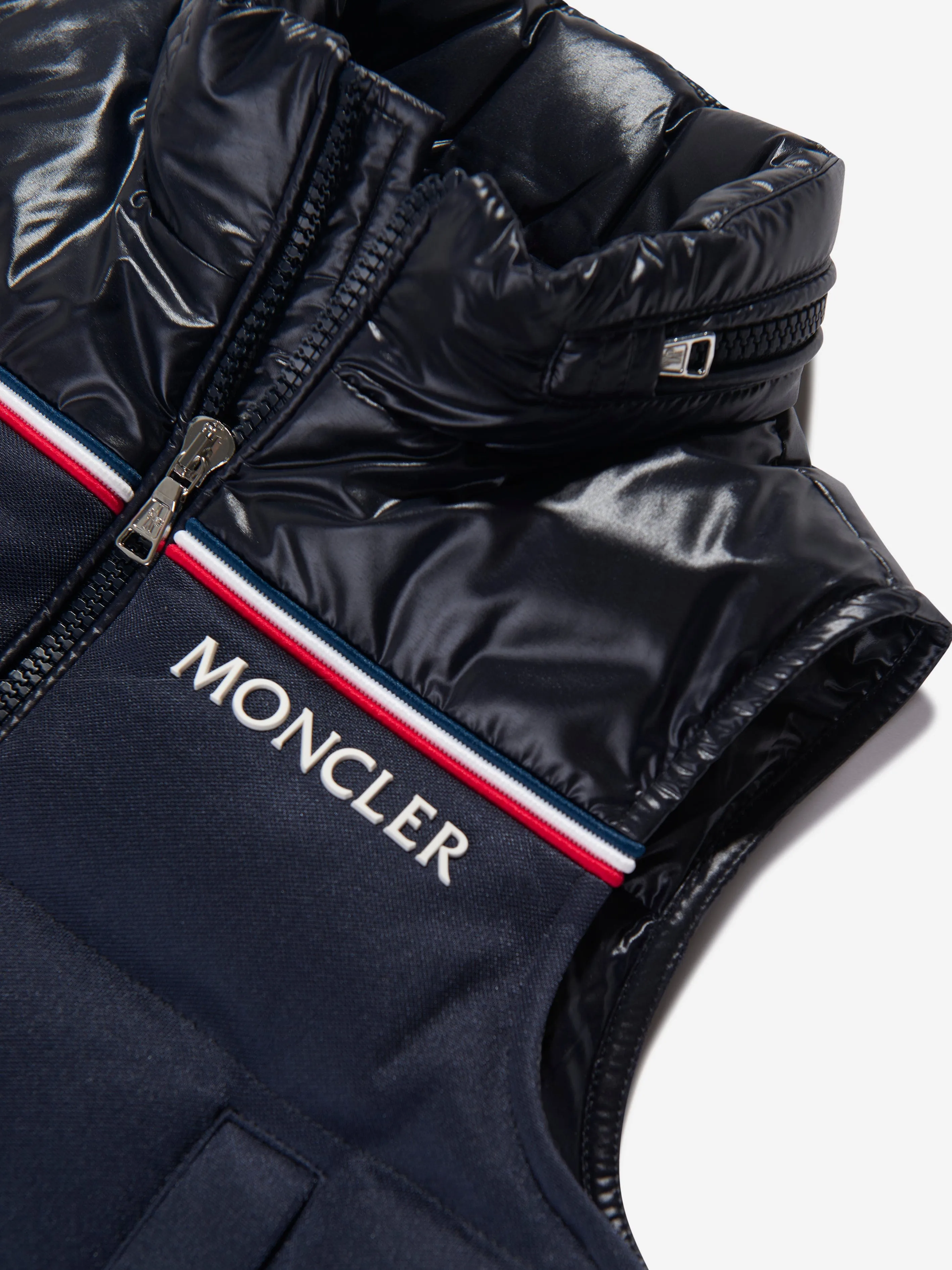 Moncler Enfant Jungen Daunengefütterte Peter Gilet in Marine
