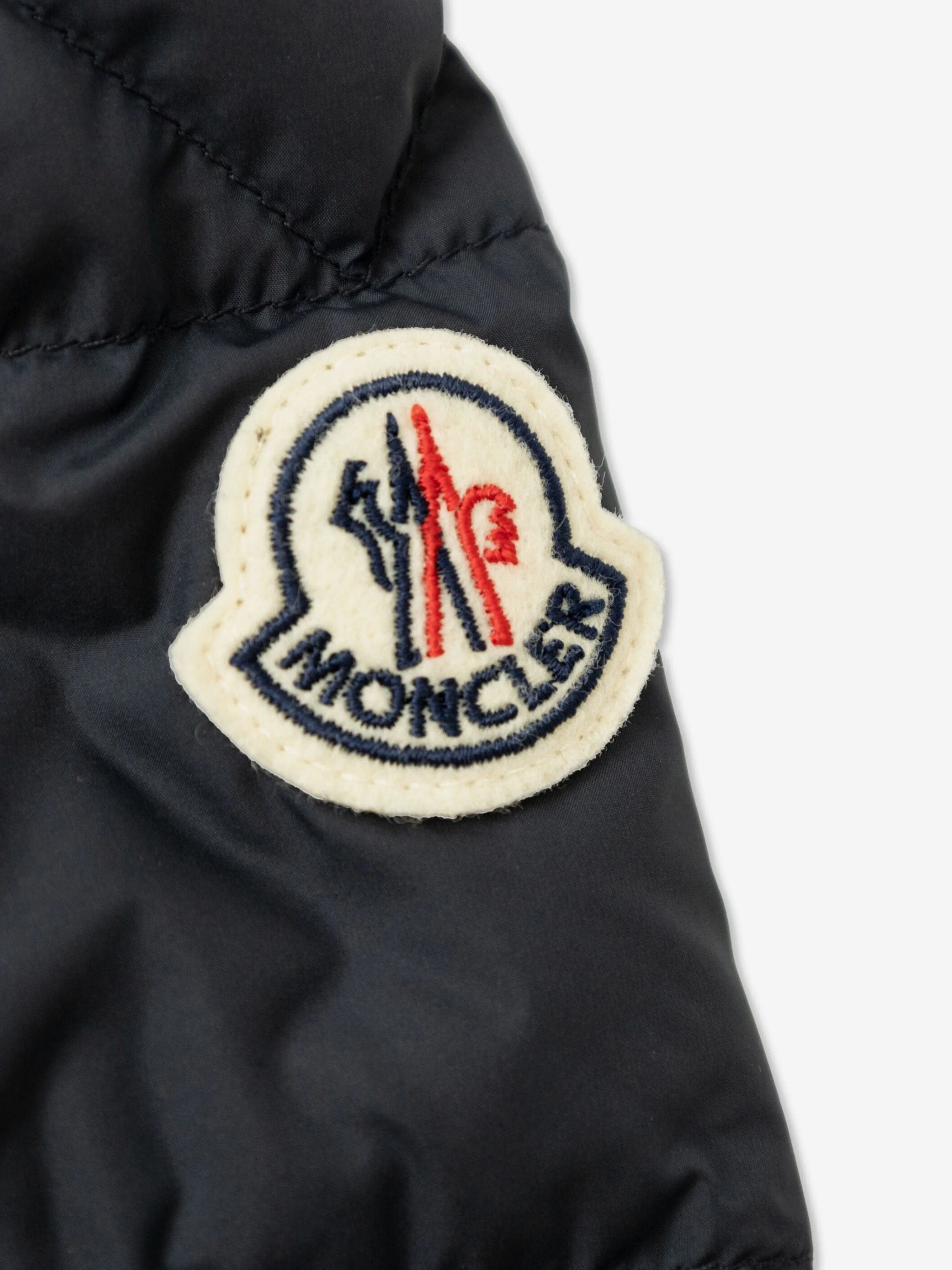 Moncler Enfant Jungen Daunengefütterte Vashiti Jacke in Marine