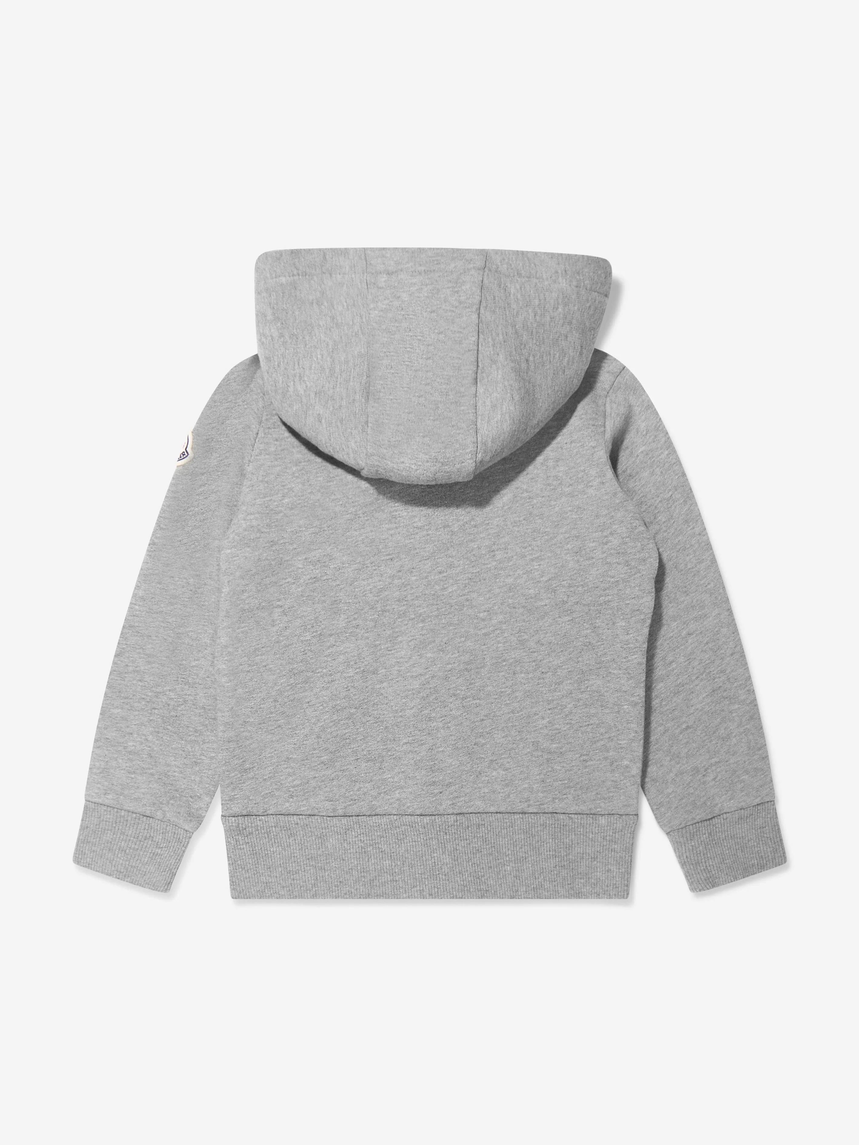 Moncler Enfant Jungen Grafik-Logo Kapuzenpullover mit Reißverschluss