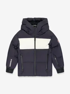 Moncler Enfant Jungen Grenoble Daunengefütterte Zinal Jacke in Marine