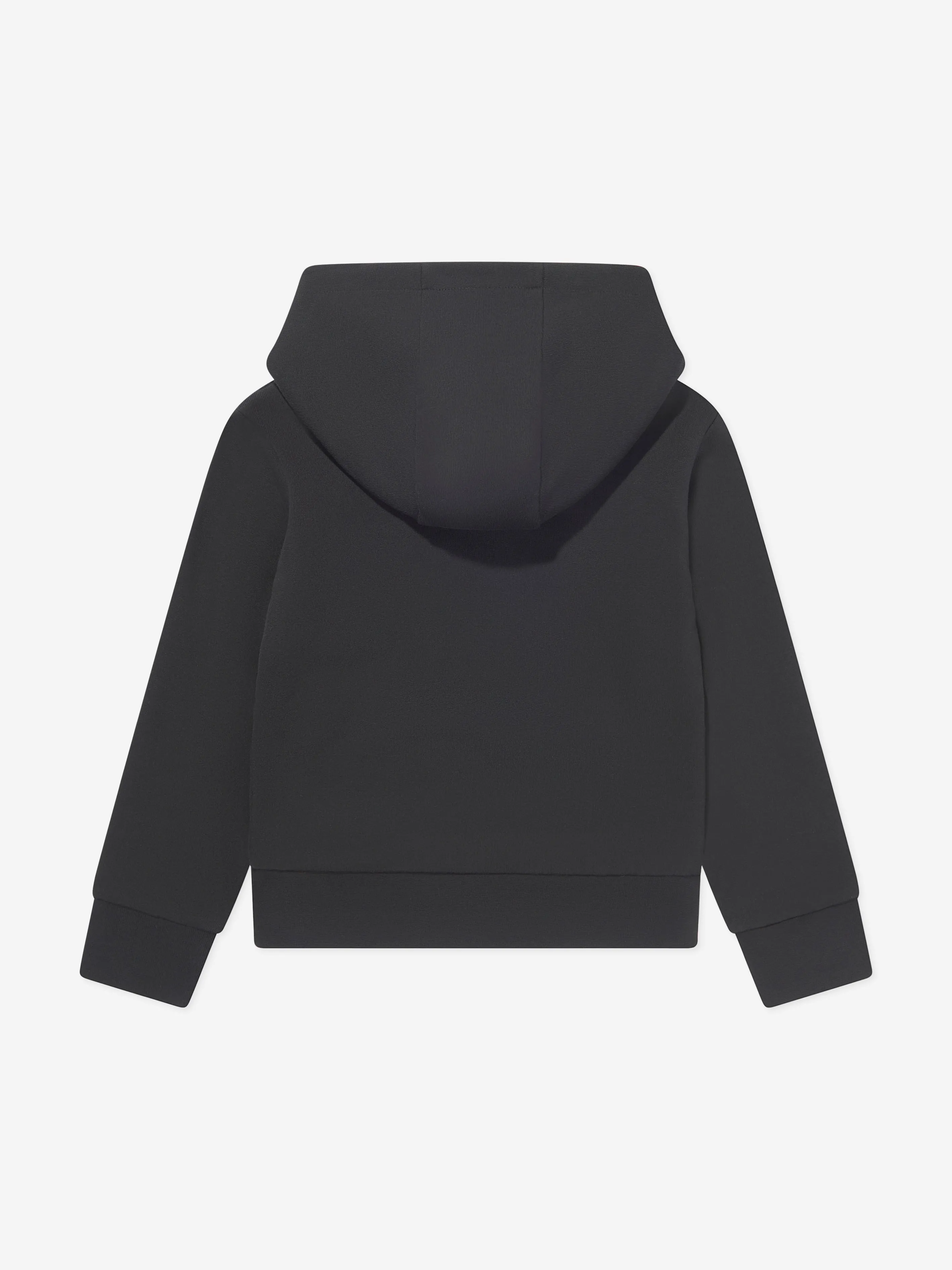 Moncler Enfant Jungen Logo Hoodie in Schwarz