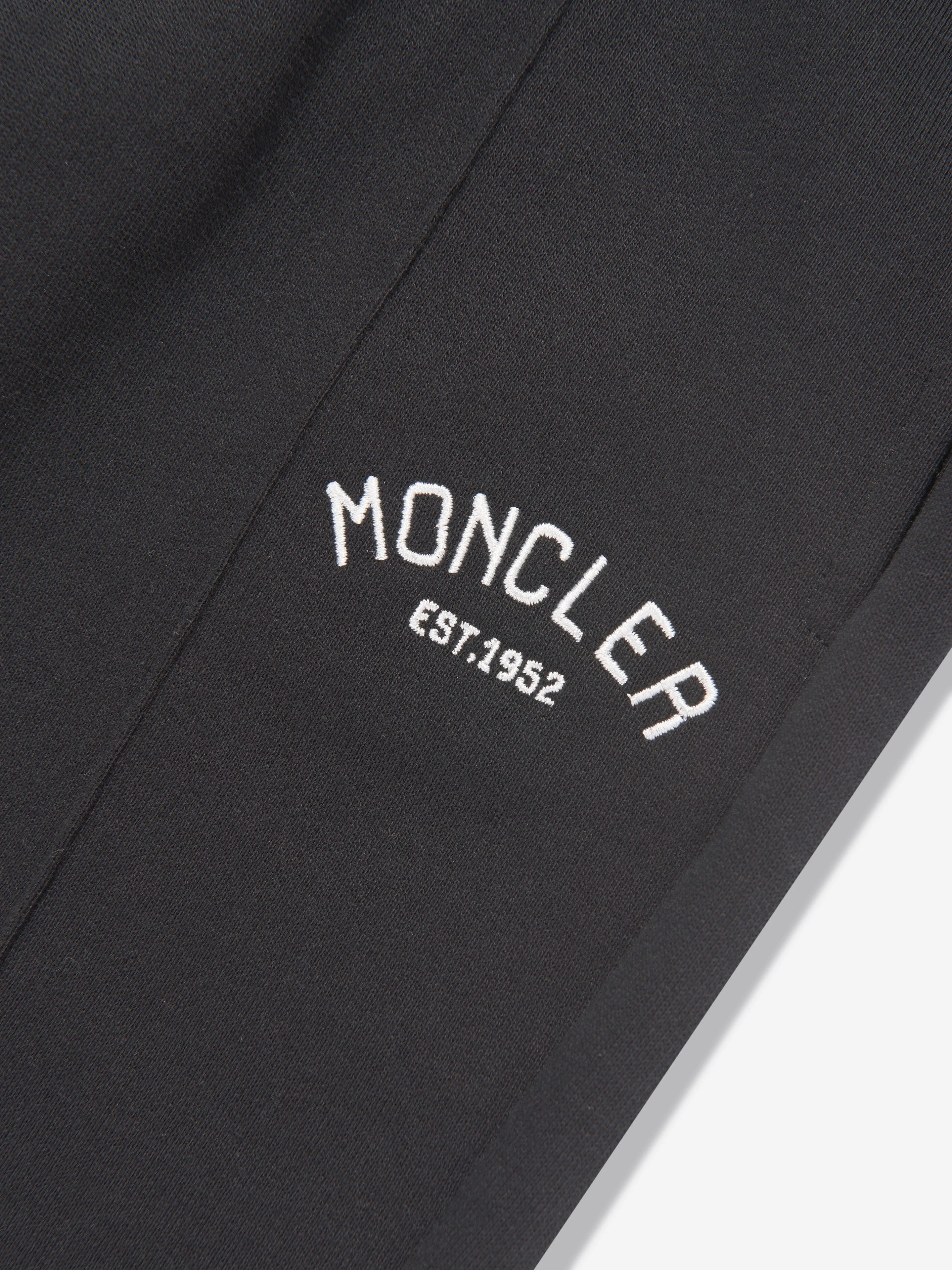 Moncler Enfant Jogginghose mit Logo für Jungen in Schwarz