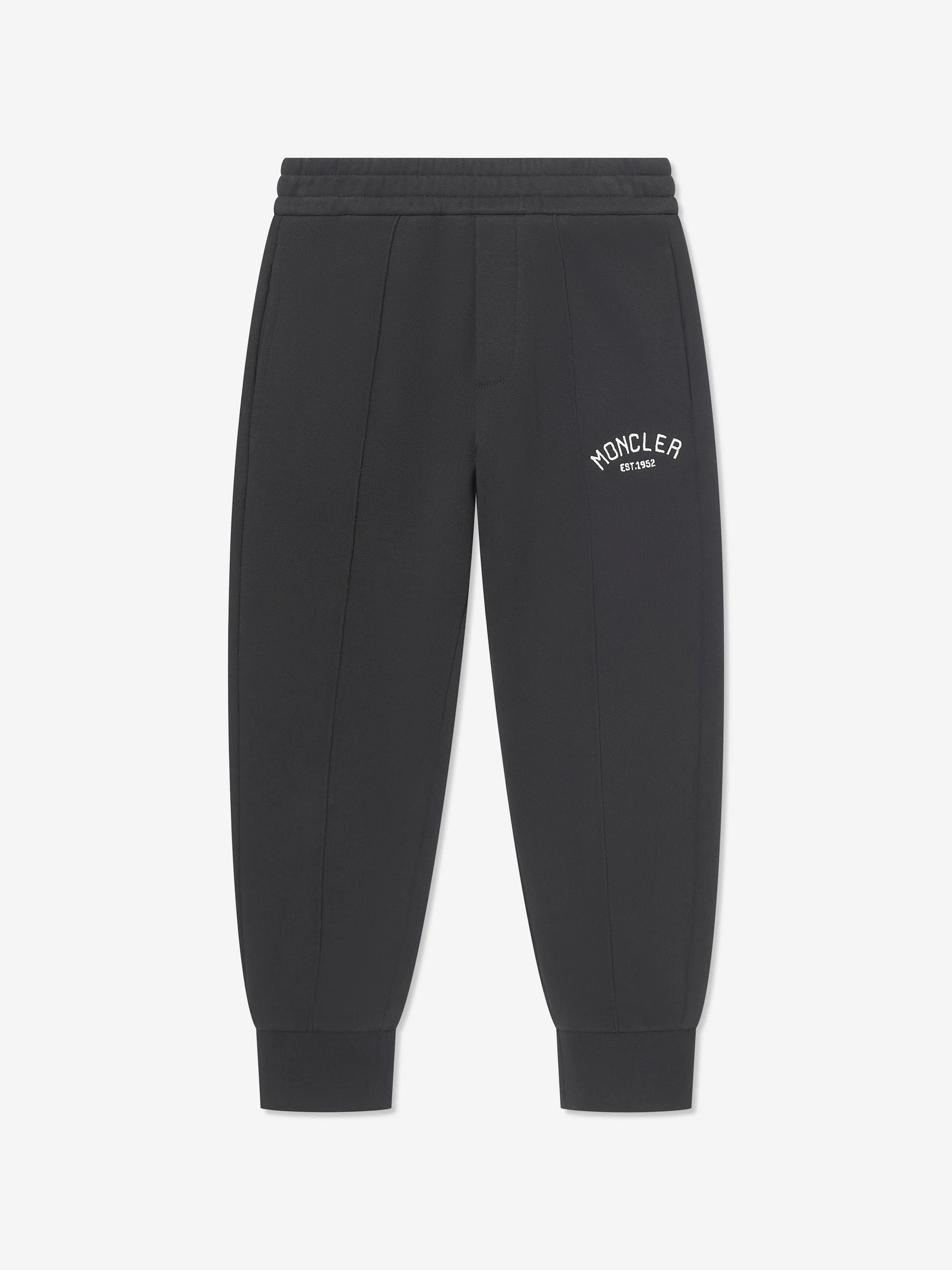 Moncler Enfant Jogginghose mit Logo für Jungen in Schwarz