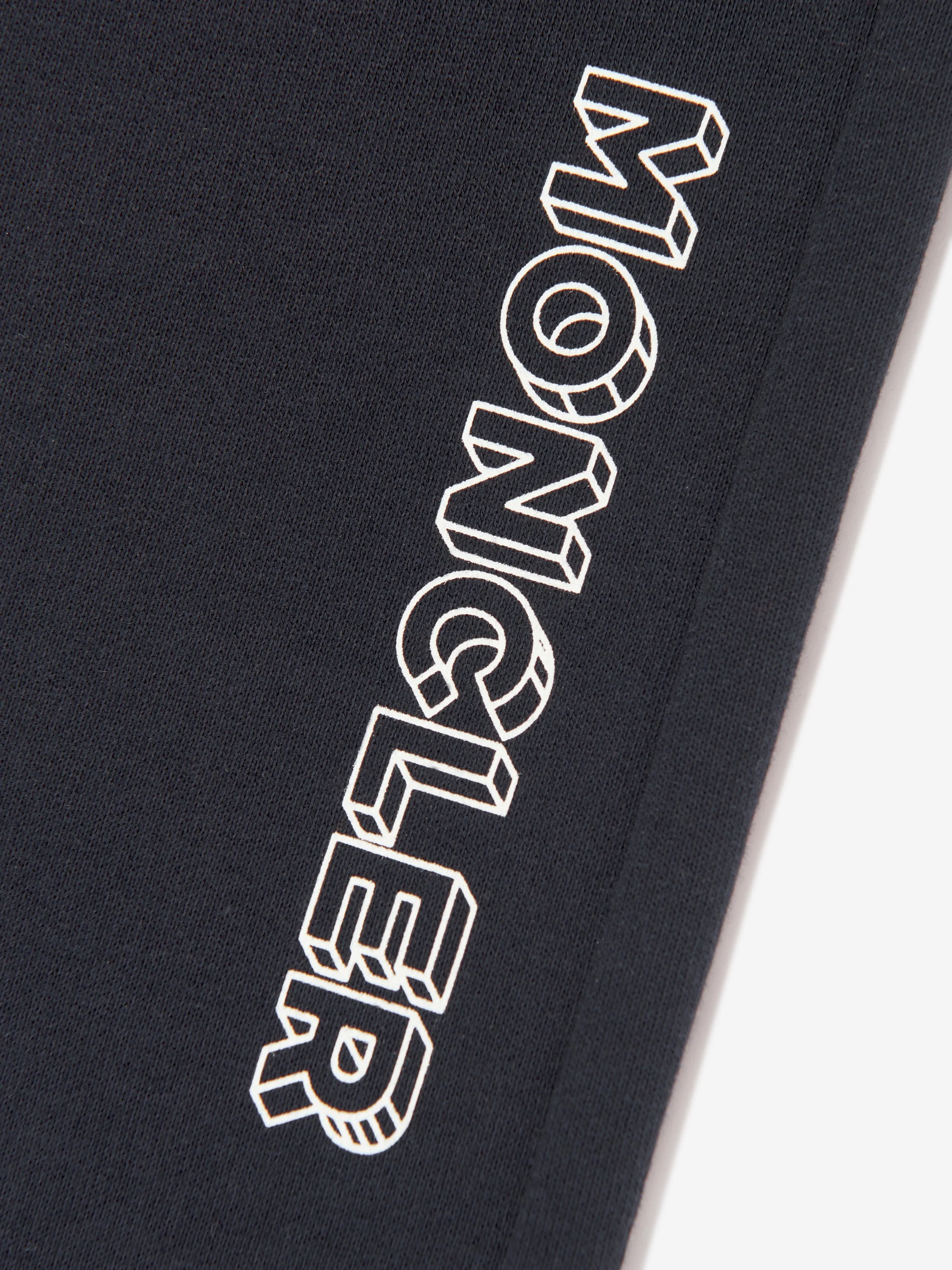 Moncler Enfant Jogginghose mit Logo für Jungen in Marineblau