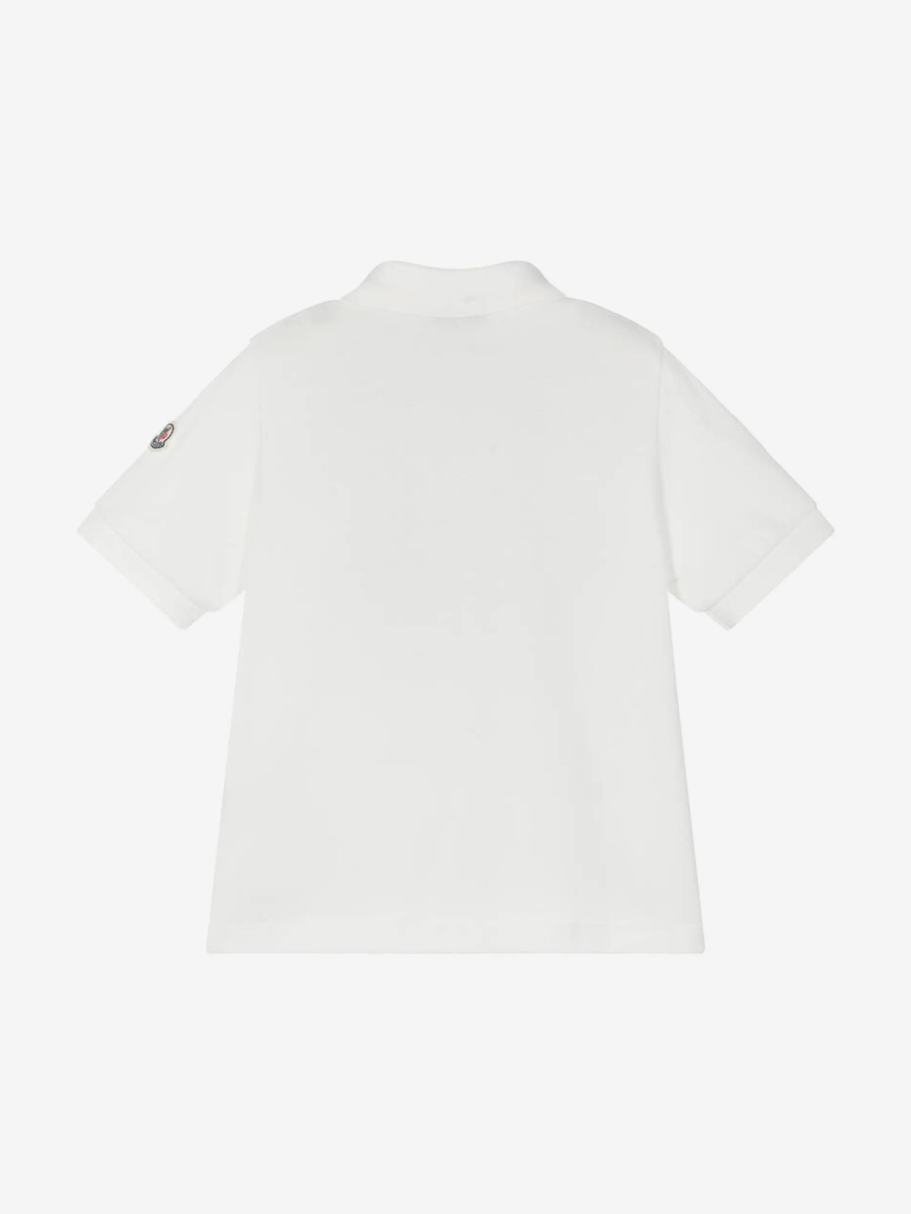 Moncler Enfant Jungen Logo Polo-Shirt in Weiß