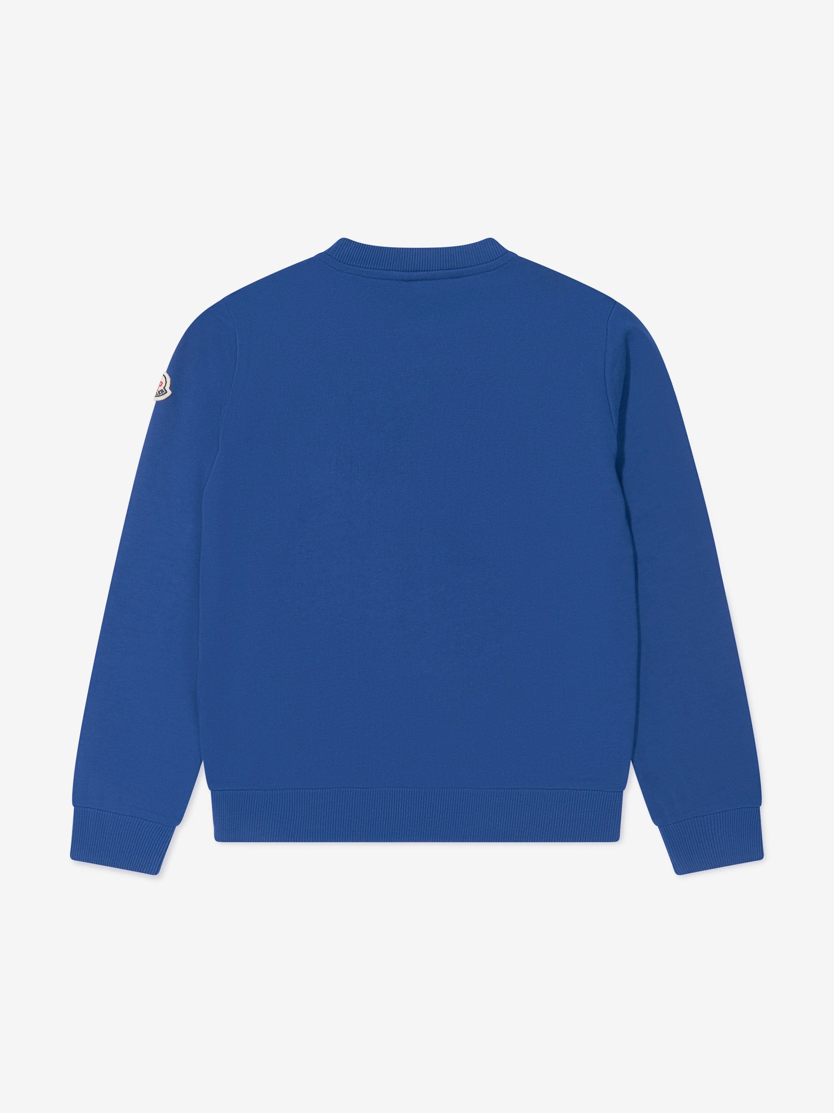 Moncler Enfant Jungen Logo Print Sweatshirt in Blau