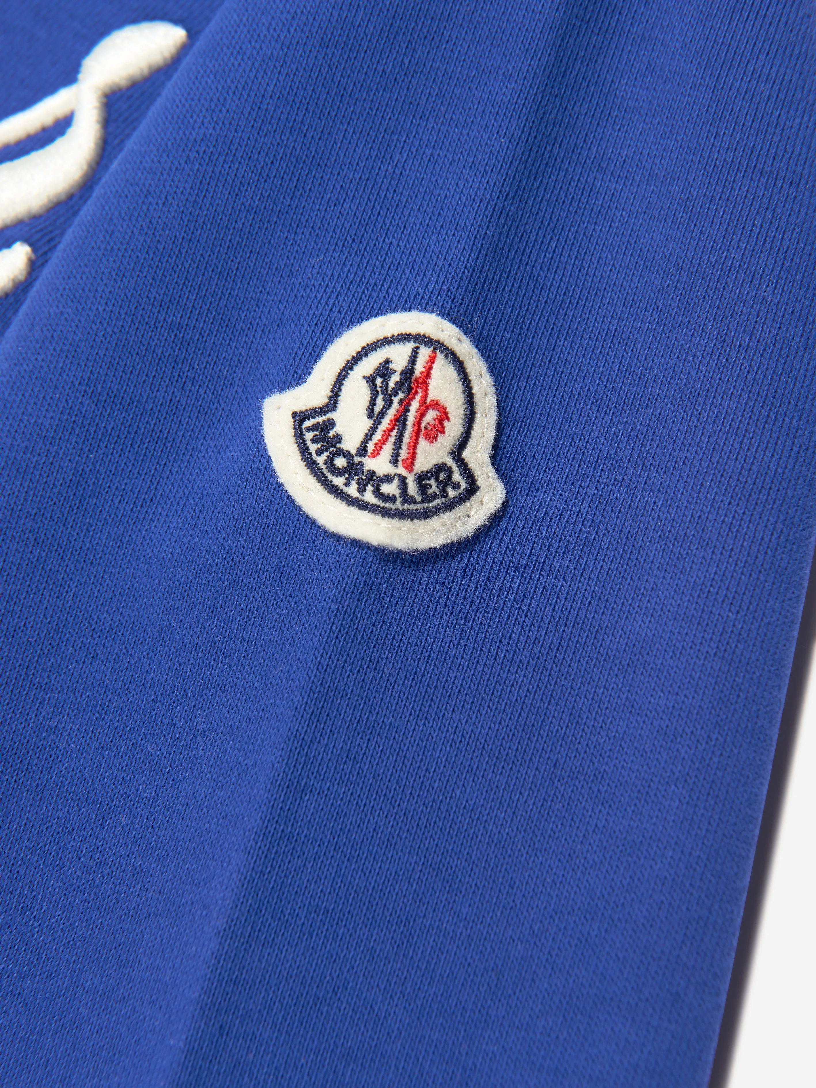 Moncler Enfant Jungen Logo Print Sweatshirt in Blau