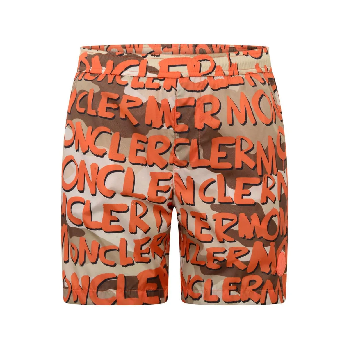 Moncler Enfant Jungen Logo Print Badeshorts