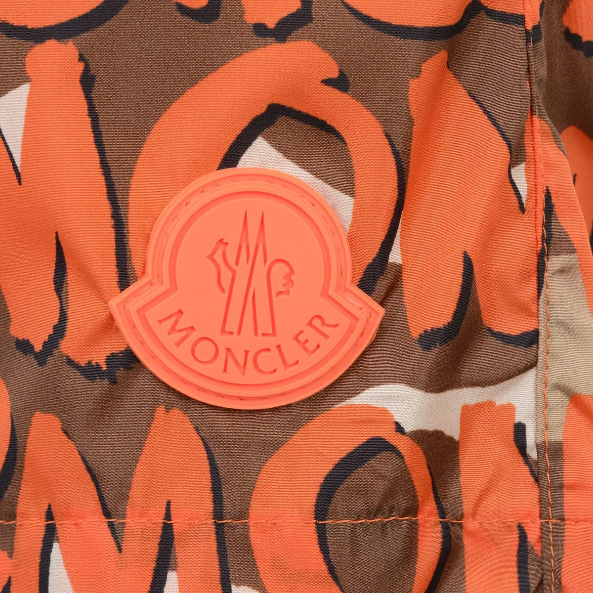 Moncler Enfant Jungen Logo Print Badeshorts