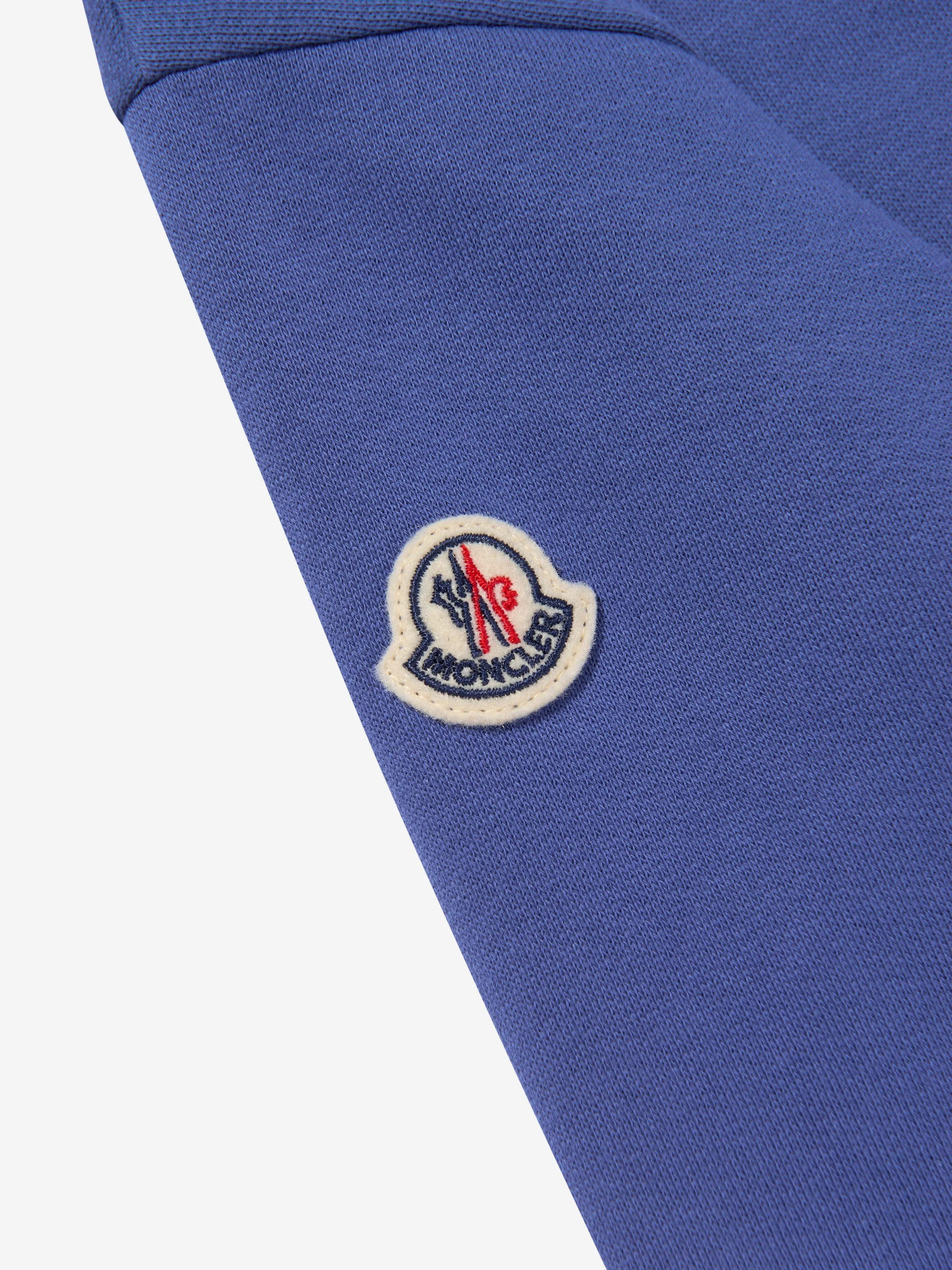 Moncler Enfant Jungen Logo-Sweatshirt in Blau
