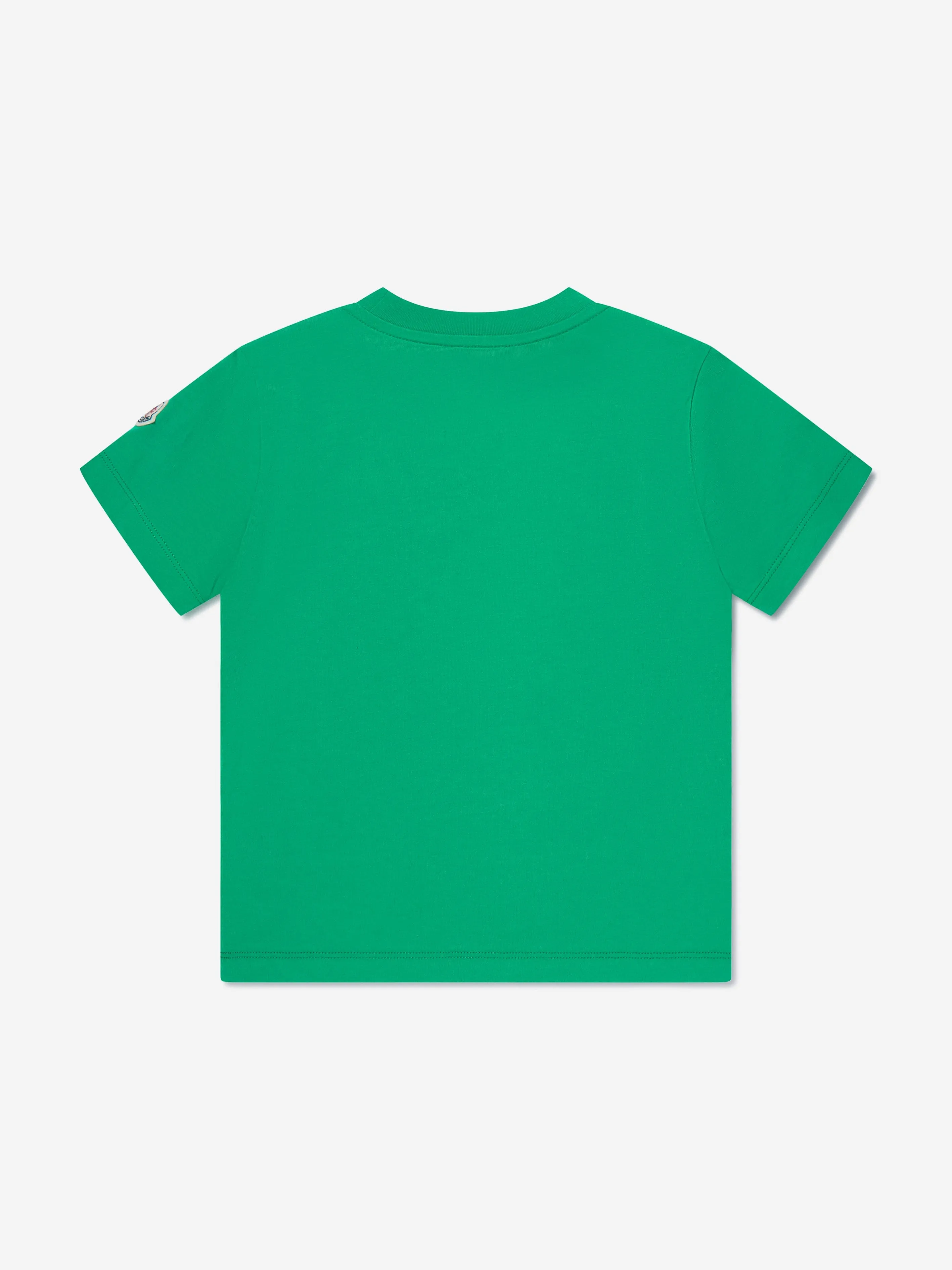 Moncler Enfant Jungen Logo T-Shirt in Grün