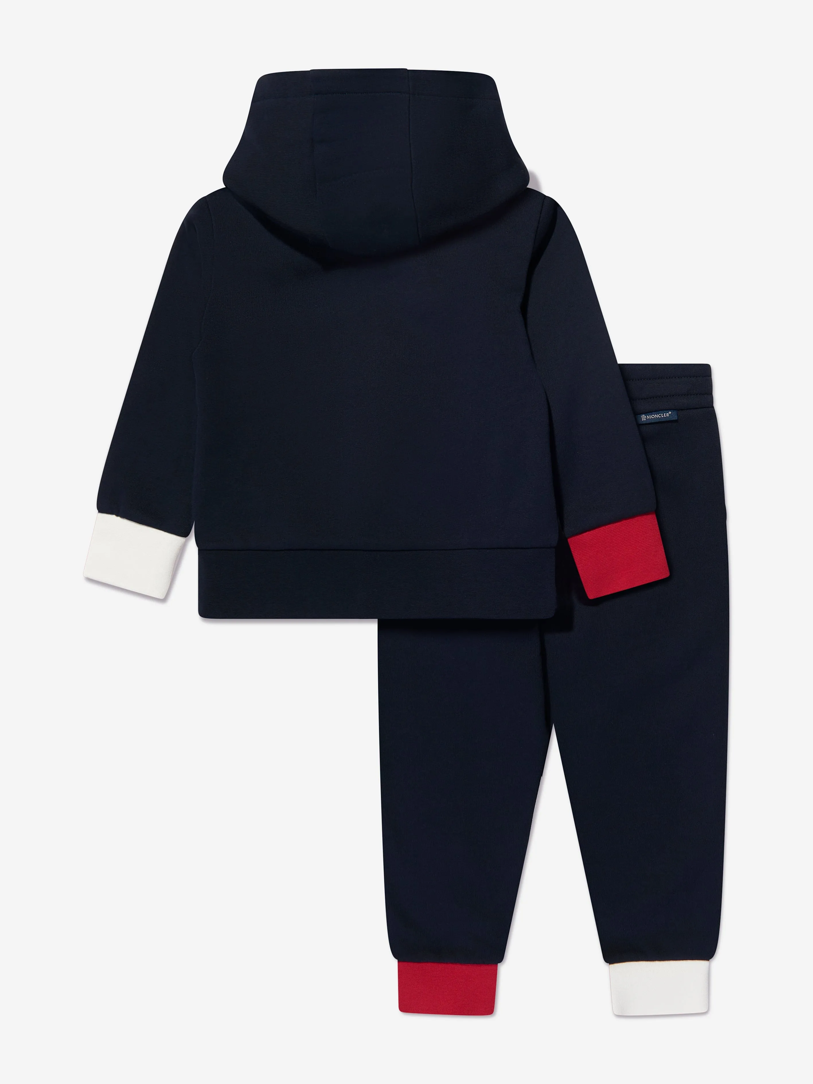 Moncler Enfant Jungen Logo-Tracksuit in Marineblau