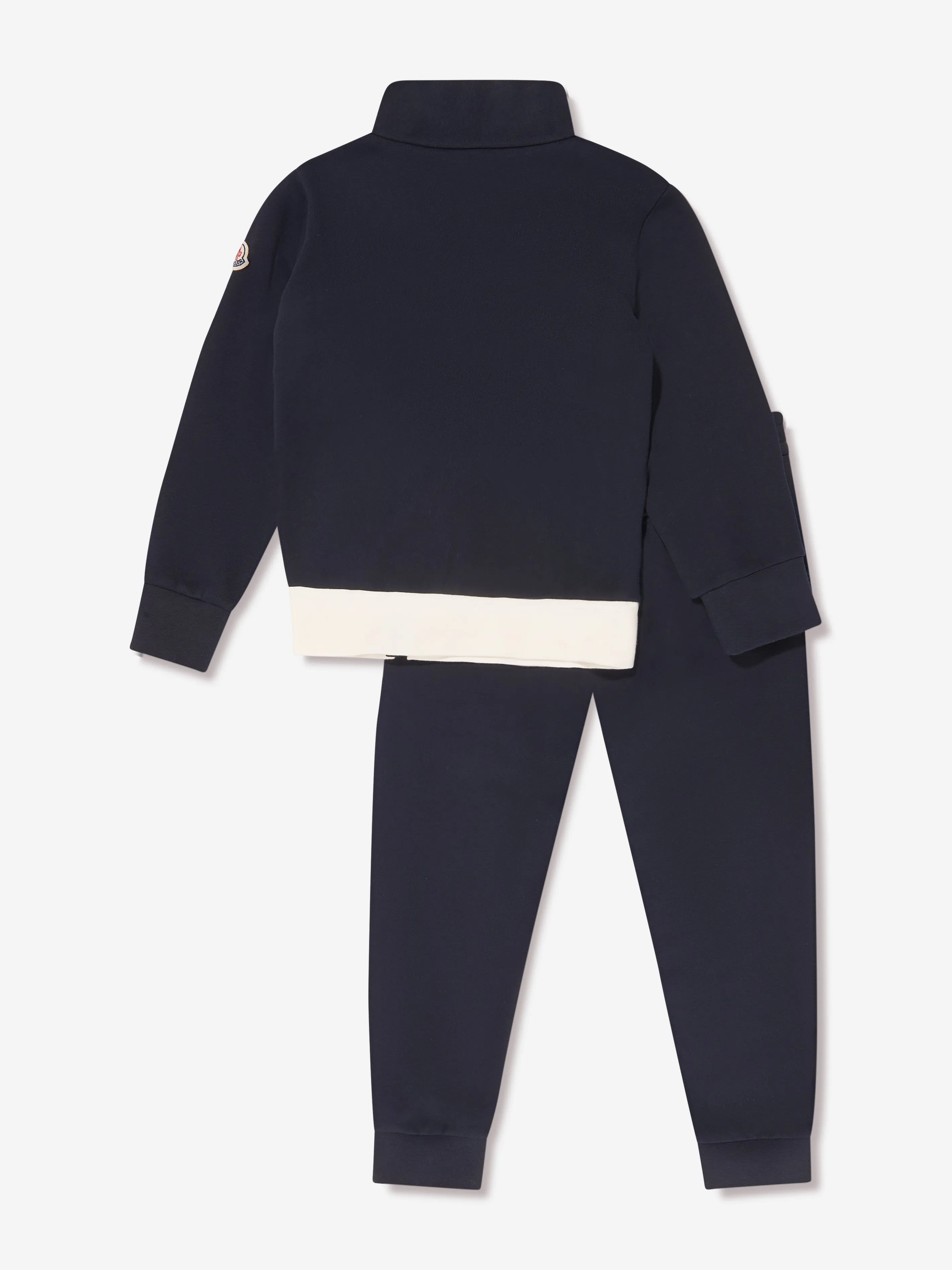 Moncler Enfant Jungen Logo-Tracksuit in Marineblau