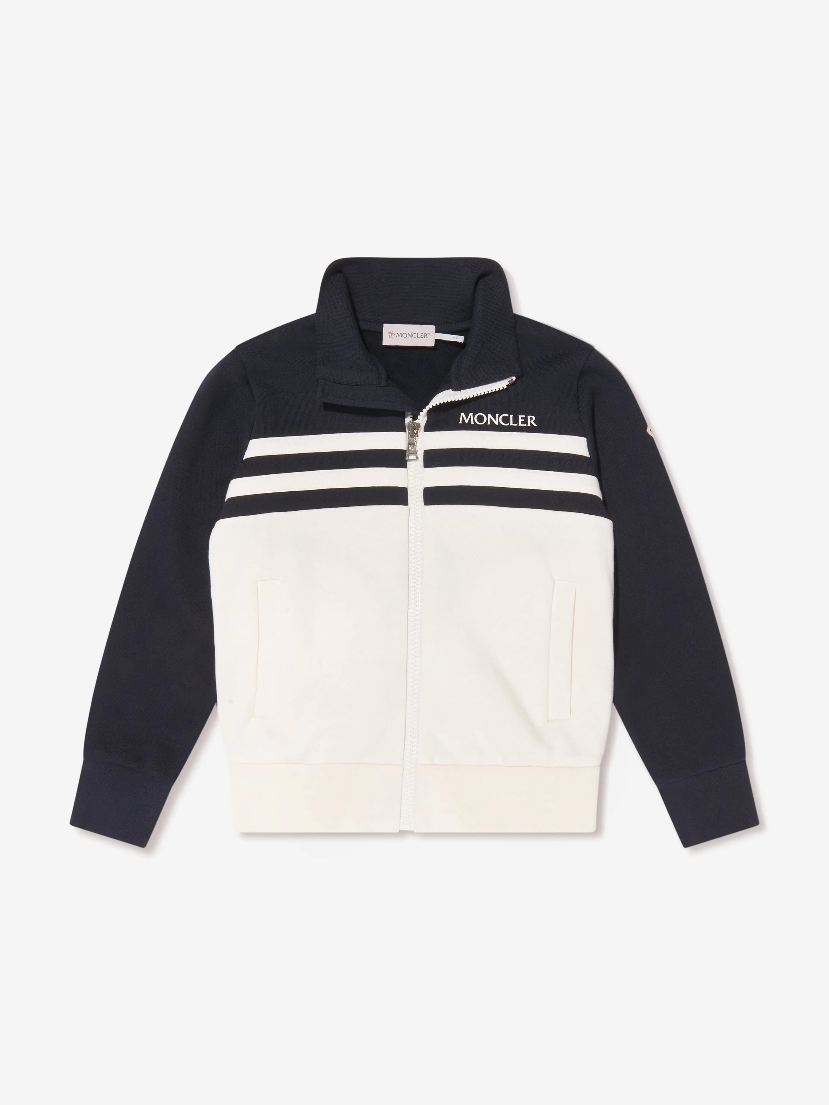 Moncler Enfant Jungen Logo-Tracksuit in Marineblau