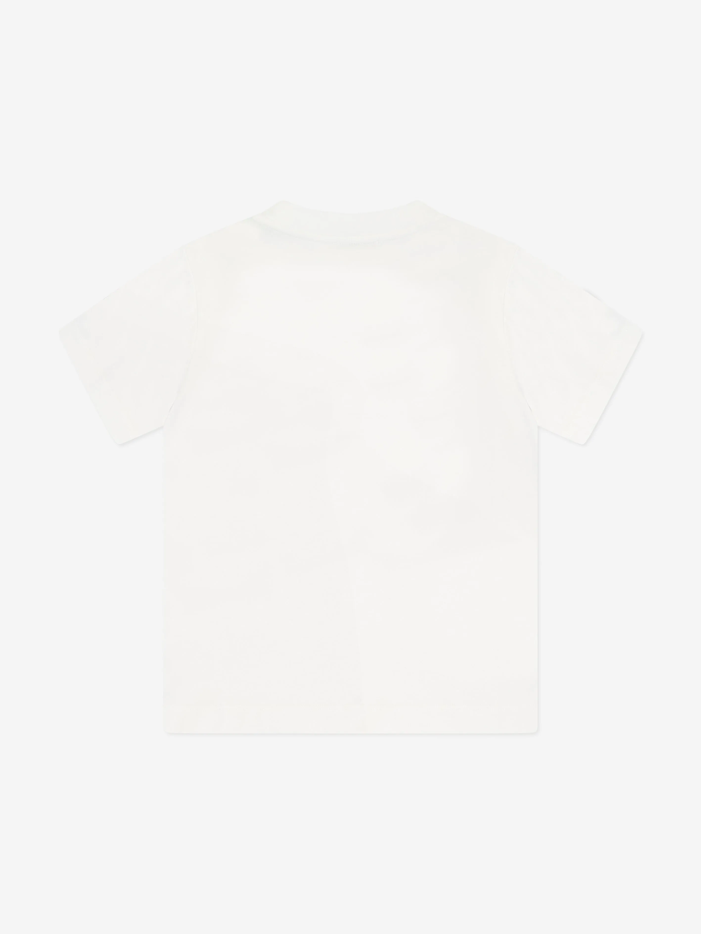 Moncler Enfant Jungen Palmbaum-Logo T-Shirt in Weiß