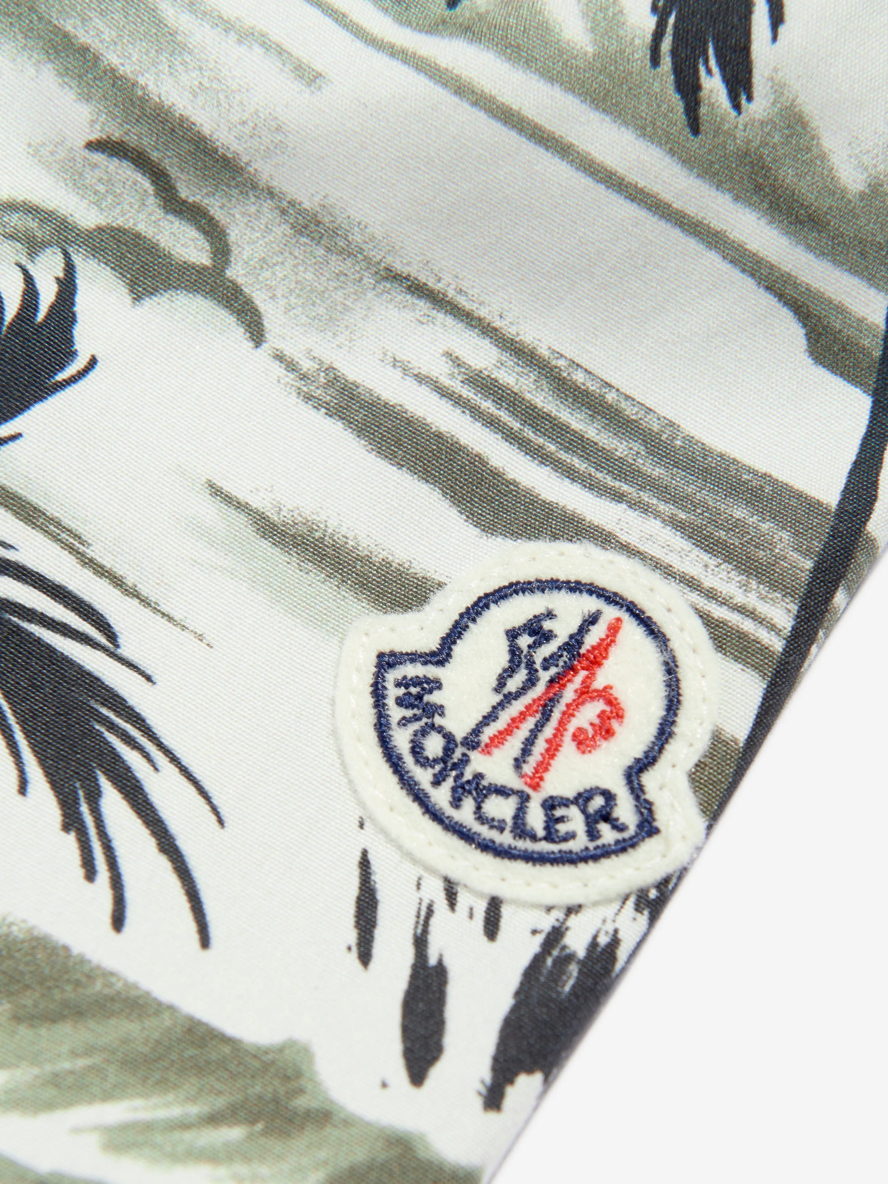 Moncler Enfant Jungen Palmen Shirt in Grün