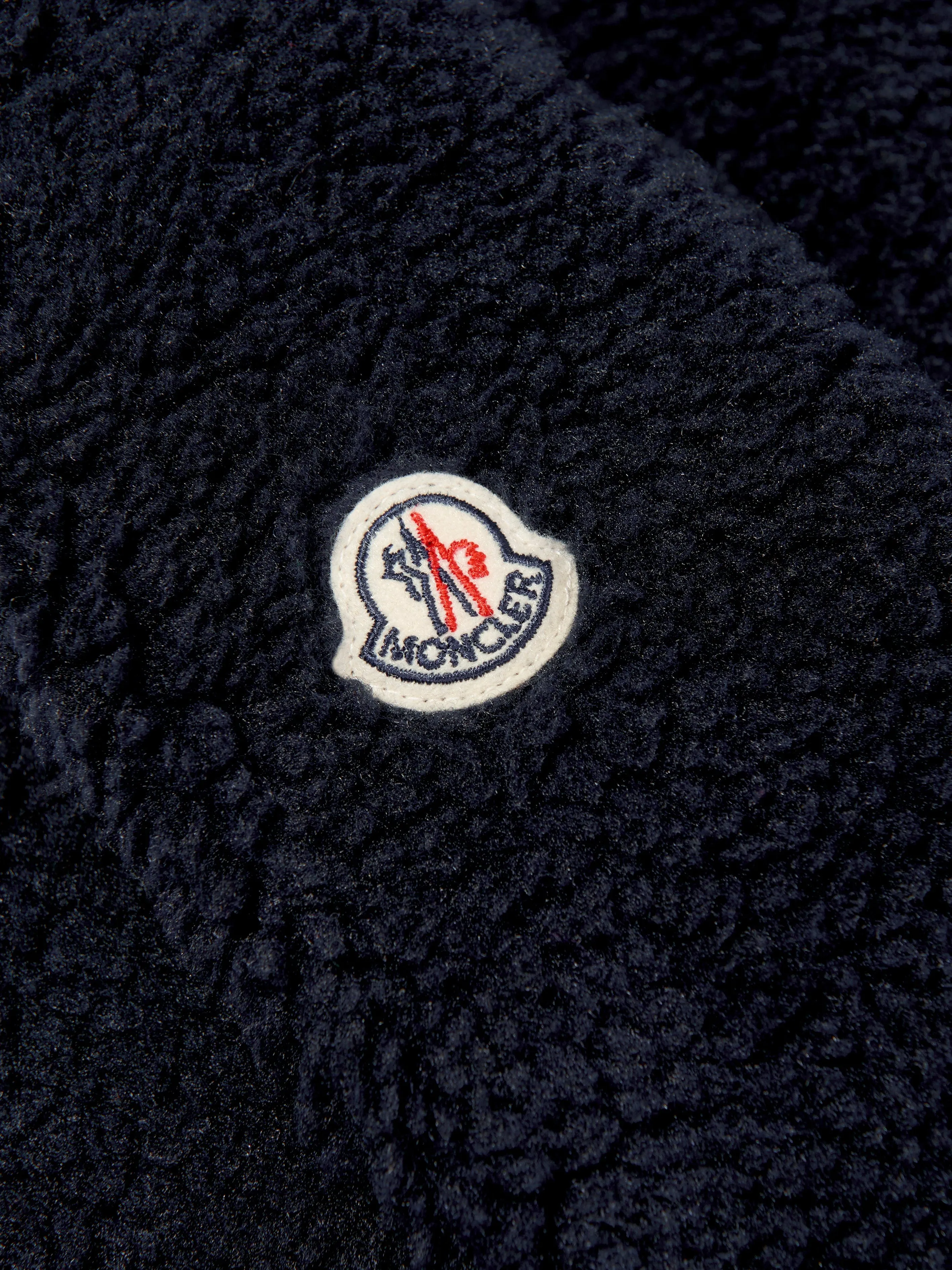 Moncler Enfant Jungen Reißverschluss Cardigan in Marineblau