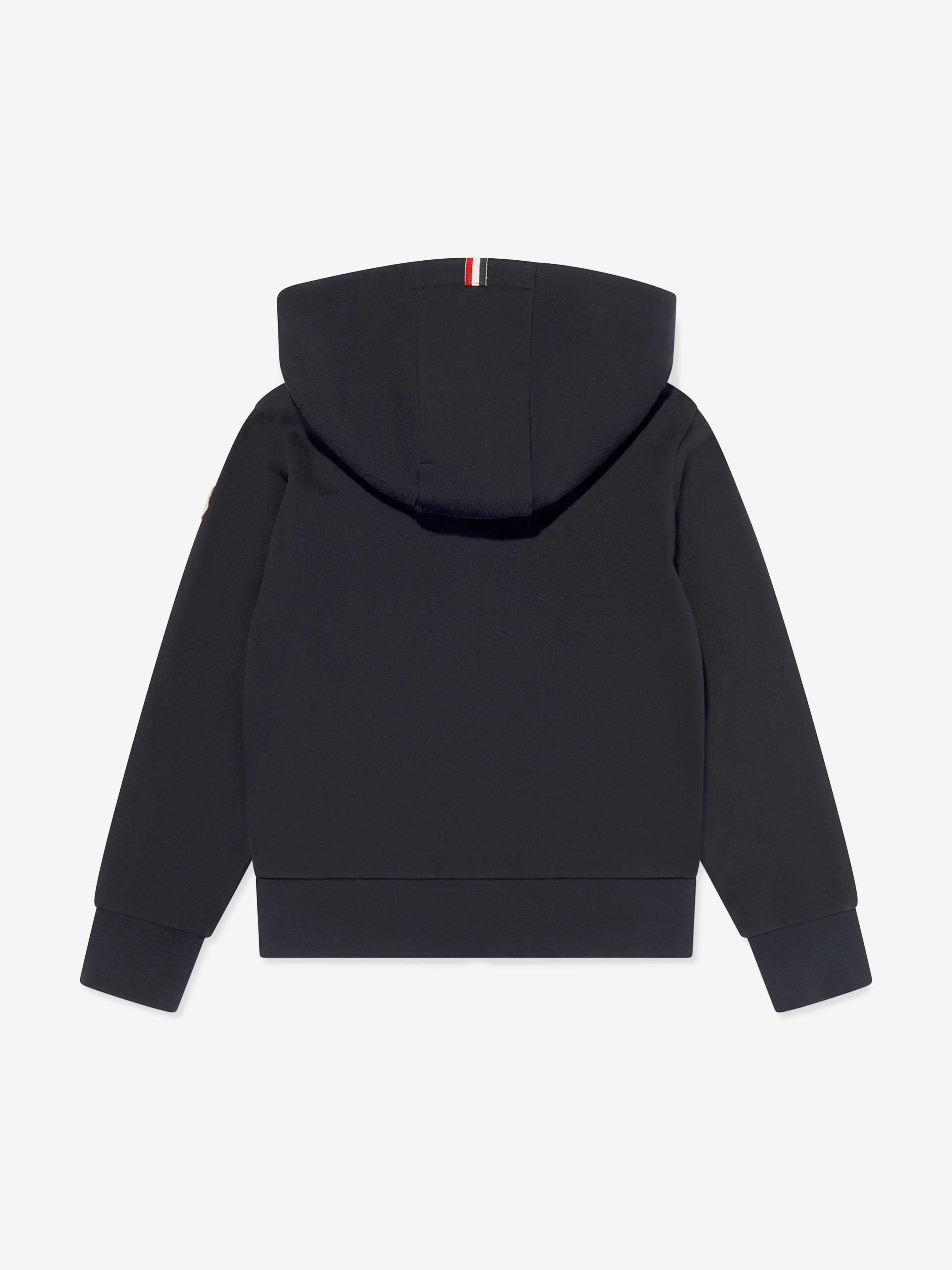 Moncler Enfant Jungen Reißverschluss-Shirt in Marineblau