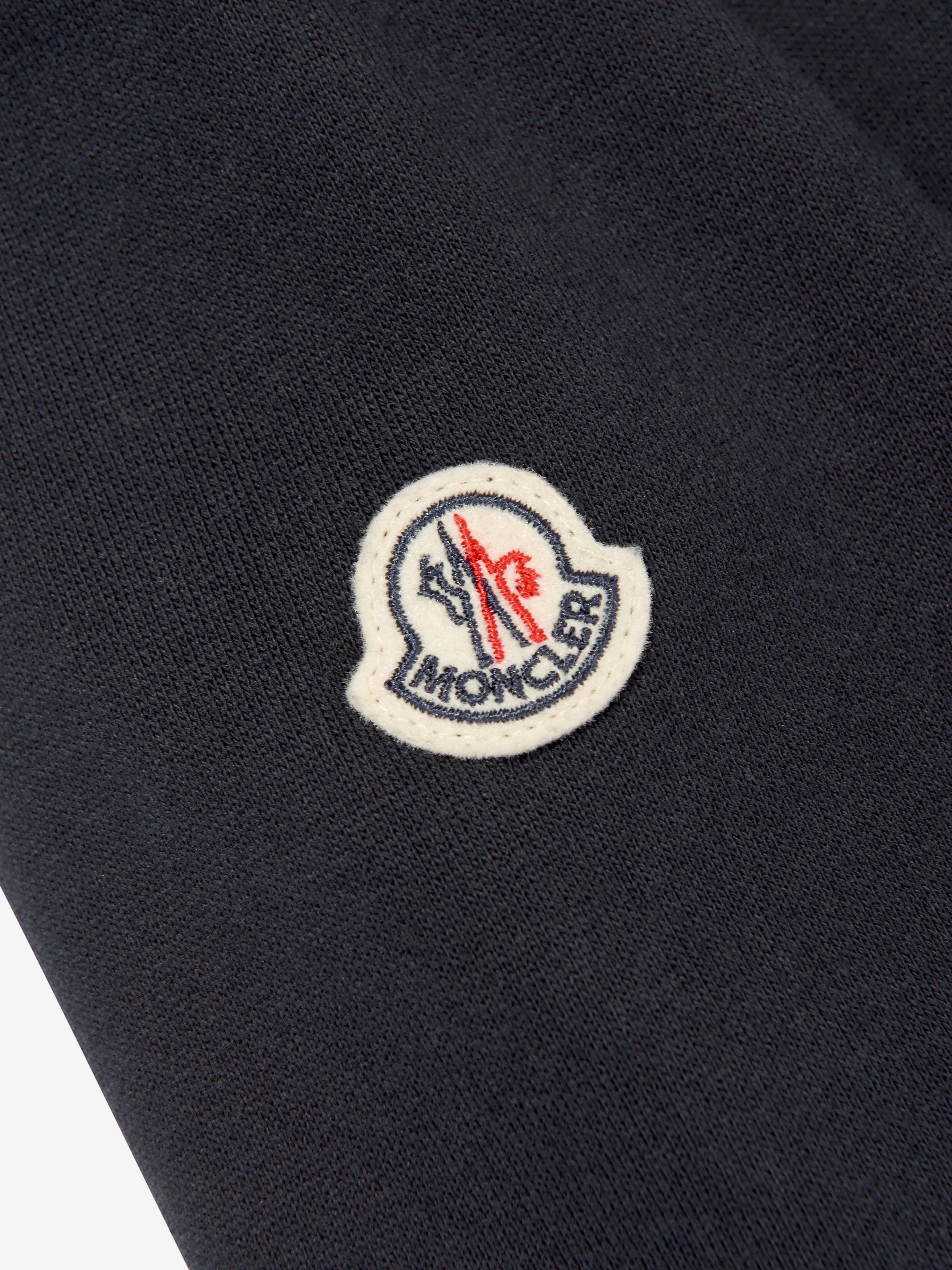 Moncler Enfant Jungen Reißverschluss-Shirt in Marineblau